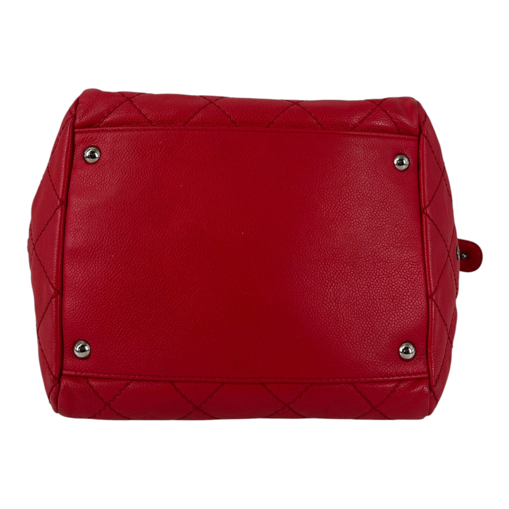 CHANEL/Tote Bag/Cotton/RED/12810813 view 3