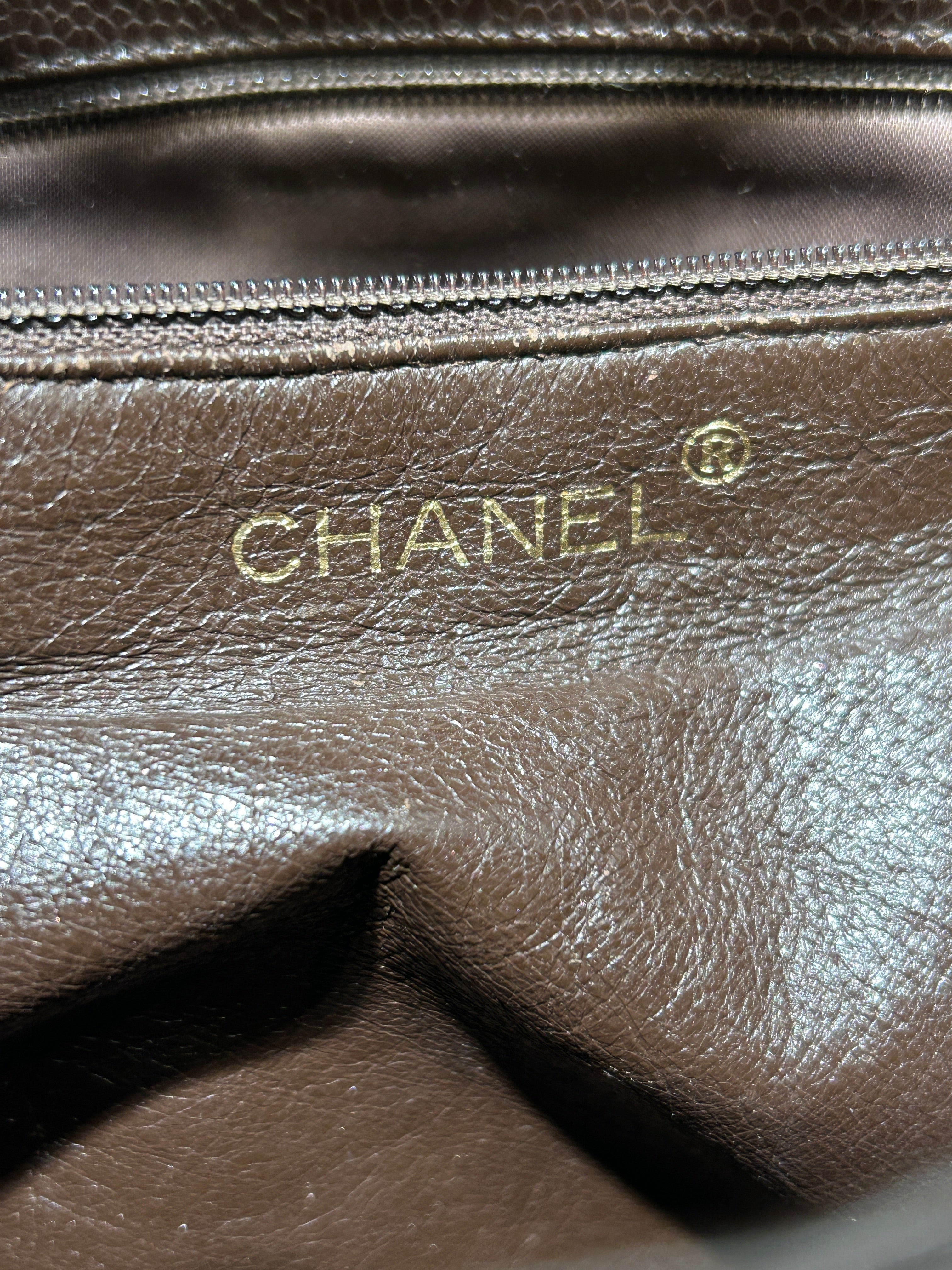 CHANEL/Tote Bag/Leather/BRW/CAVIAR MESSANGER BAG view 5