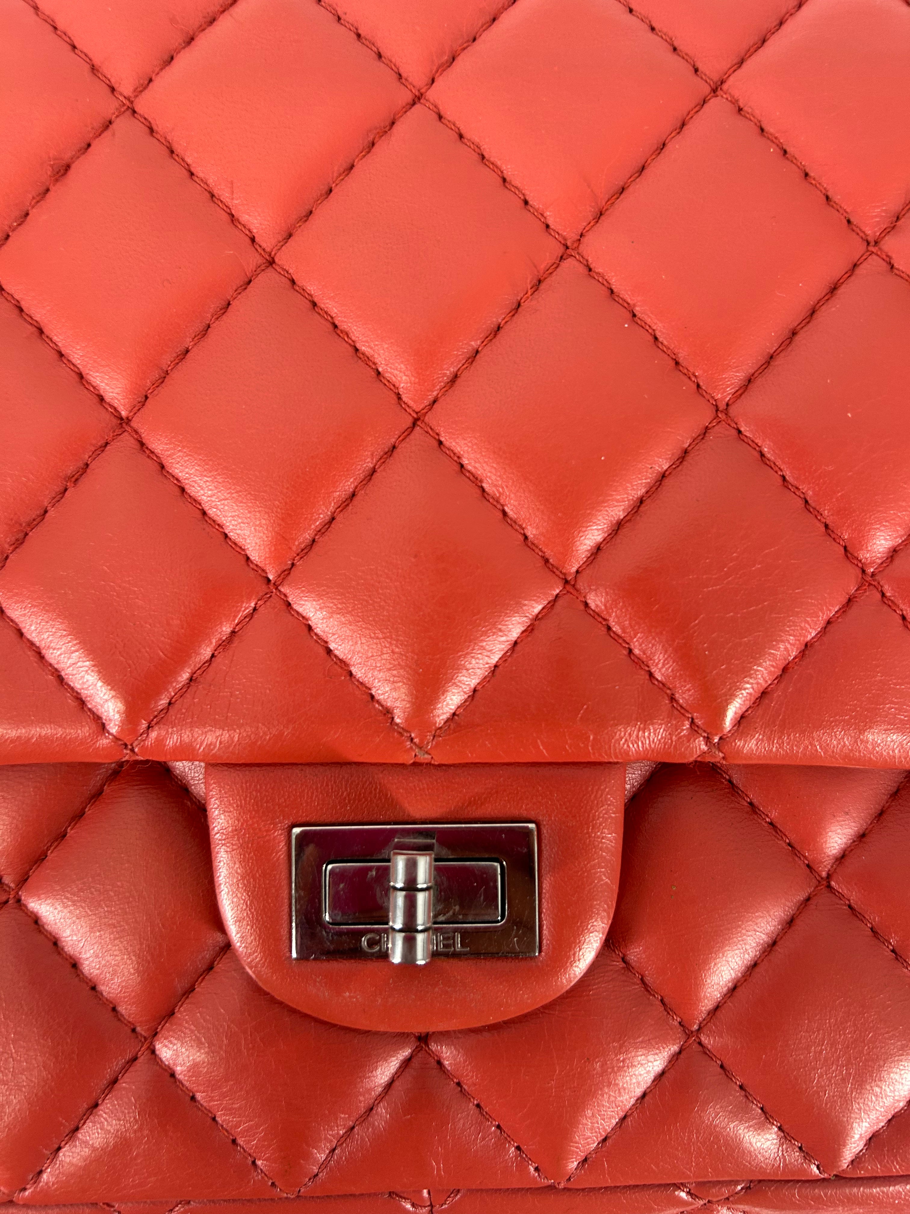 CHANEL/Cross Body Bag/Leather/RED/14588671 view 6
