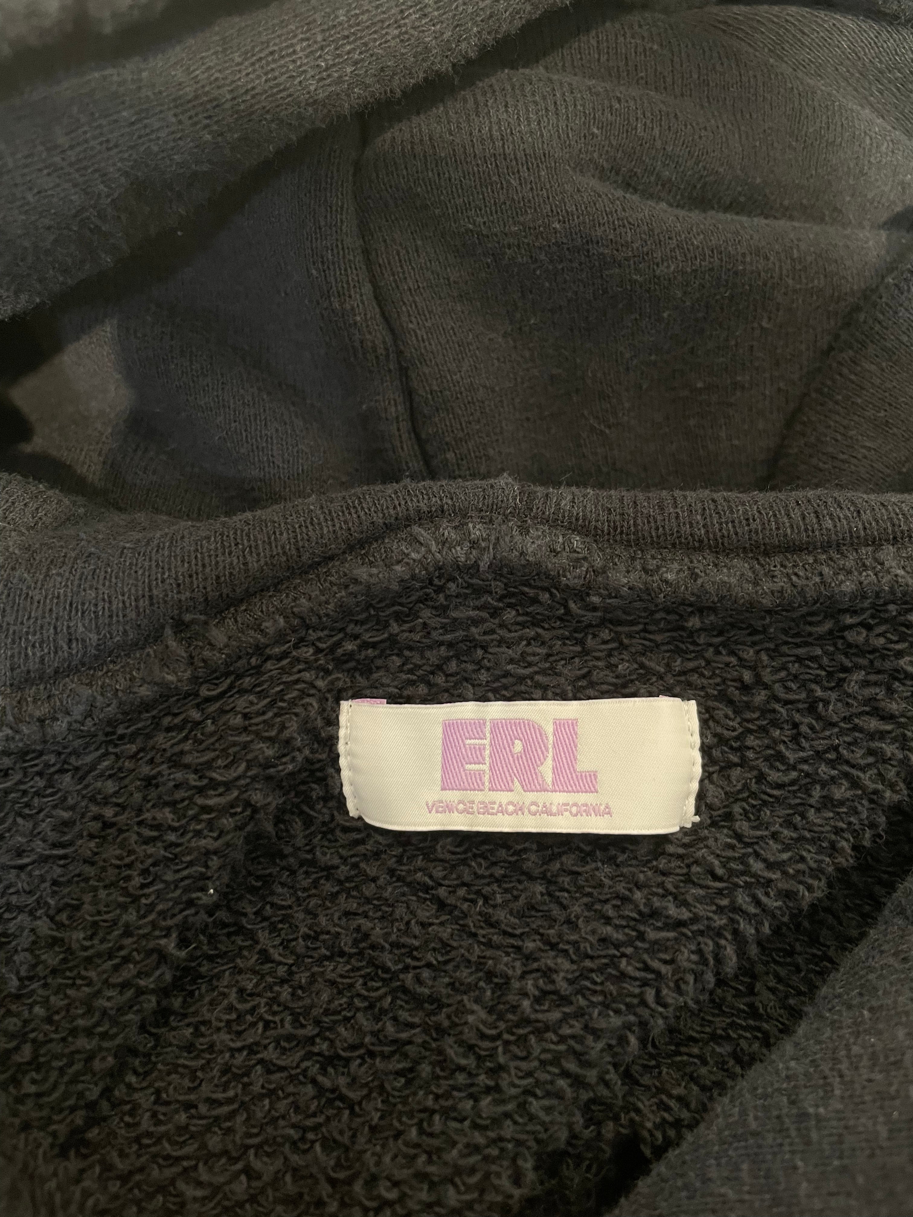 ERL/Hoodie/S/Cotton/BLK/wavy hoodie view 3