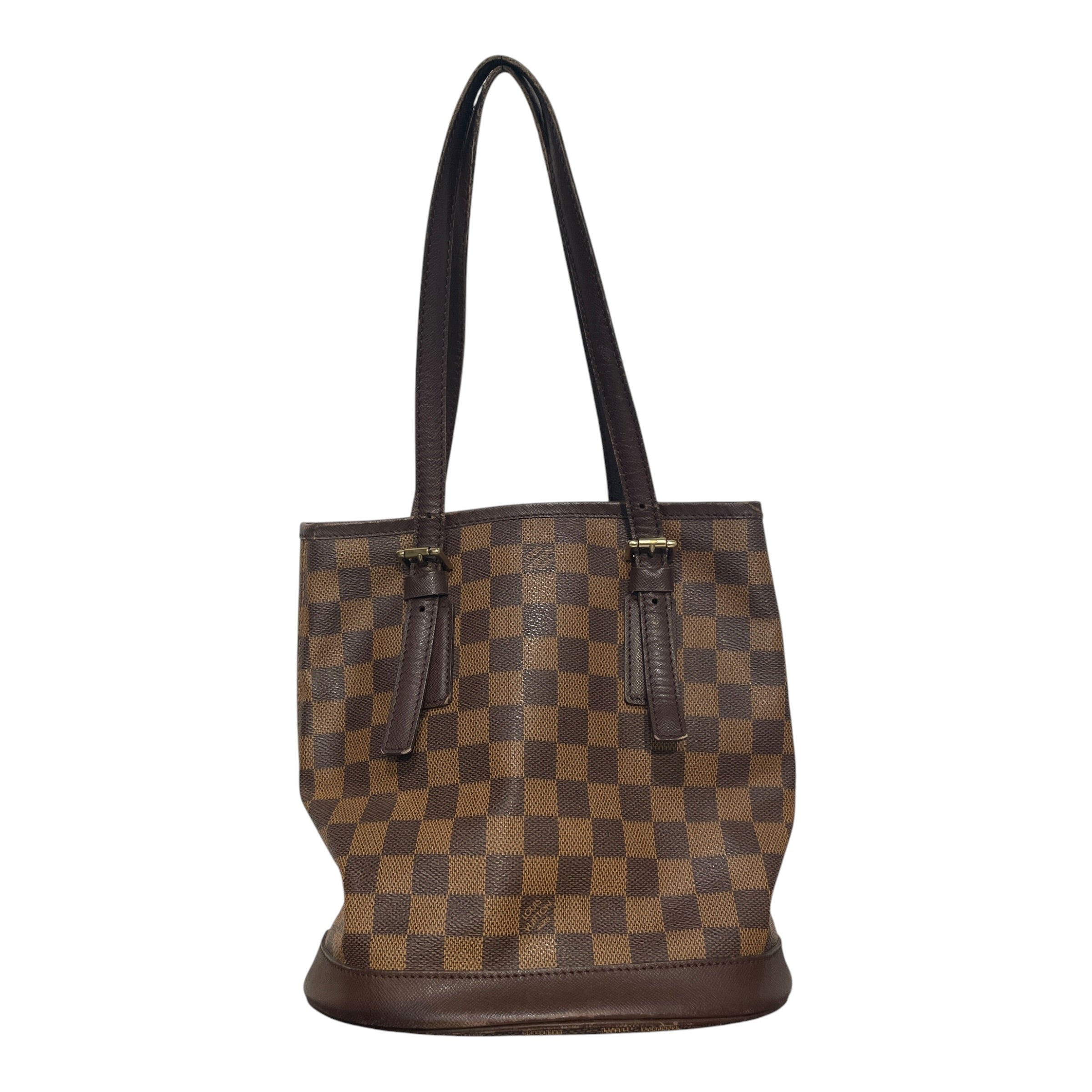 LOUIS VUITTON/Tote Bag/Monogram/Leather/BRW/Damier ebene Bucket bag view 1
