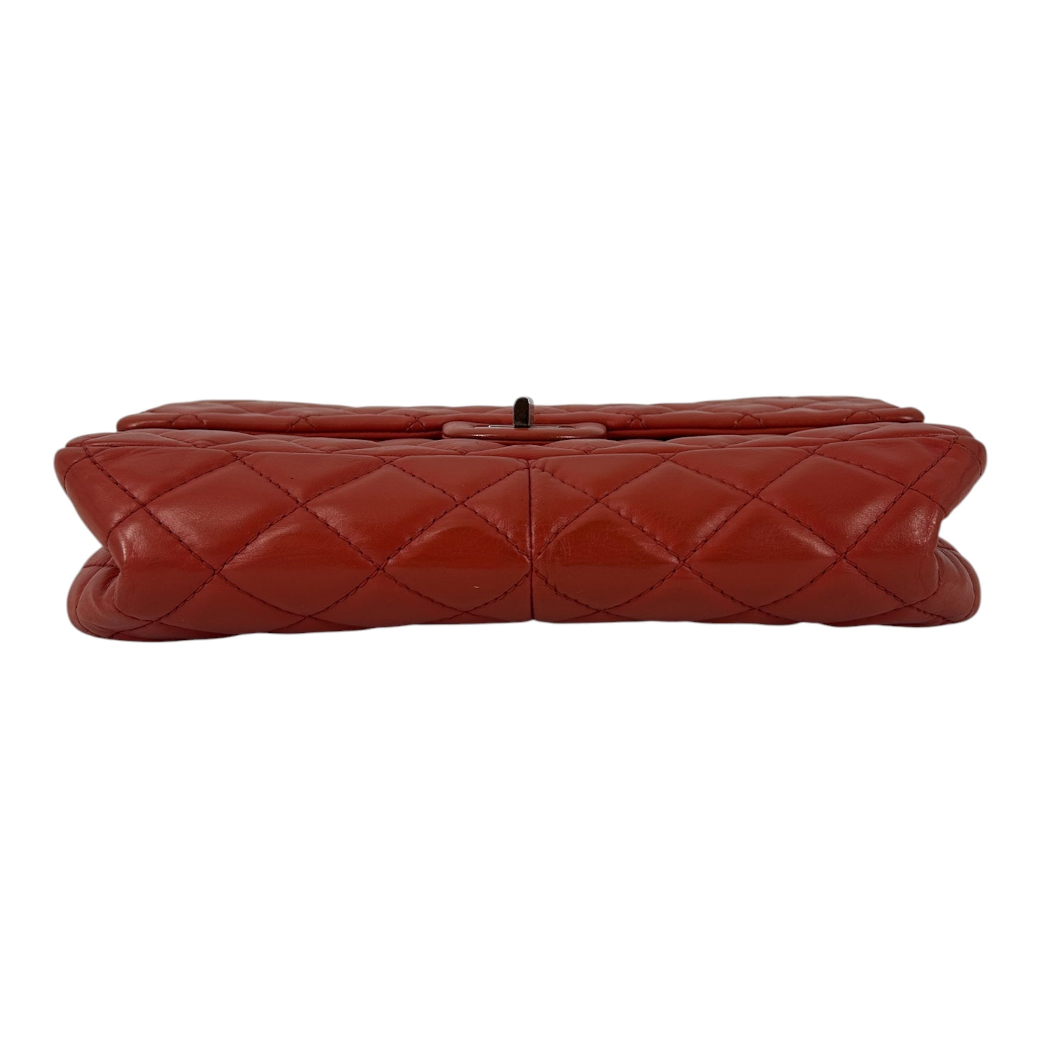CHANEL/Cross Body Bag/Leather/RED/14588671 view 3