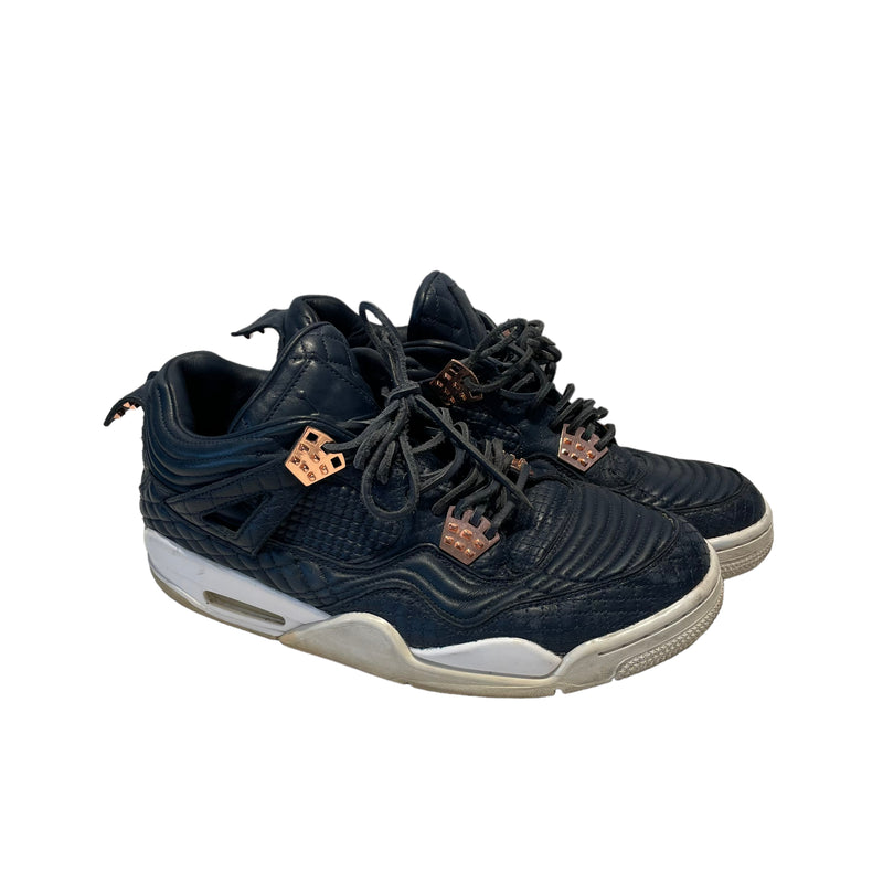 Jordan/Low-Sneakers/US 11/Leather/BLU/Jordan 4 Reto obsidian