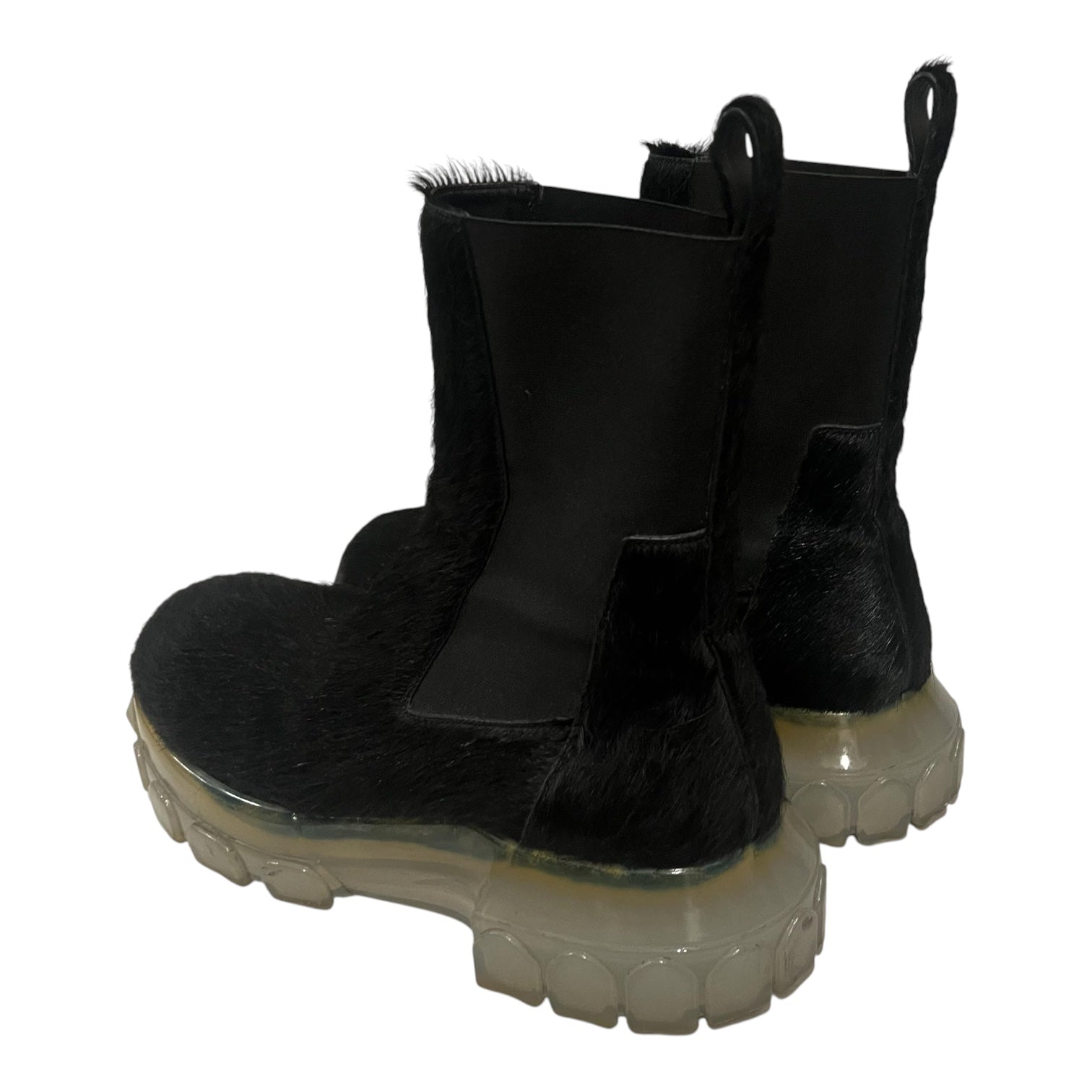 Rick Owens/Pull-On Boots/EU 44/Cowhide/BLK/Pony Hair Bozo Beatle Tracktor view 2