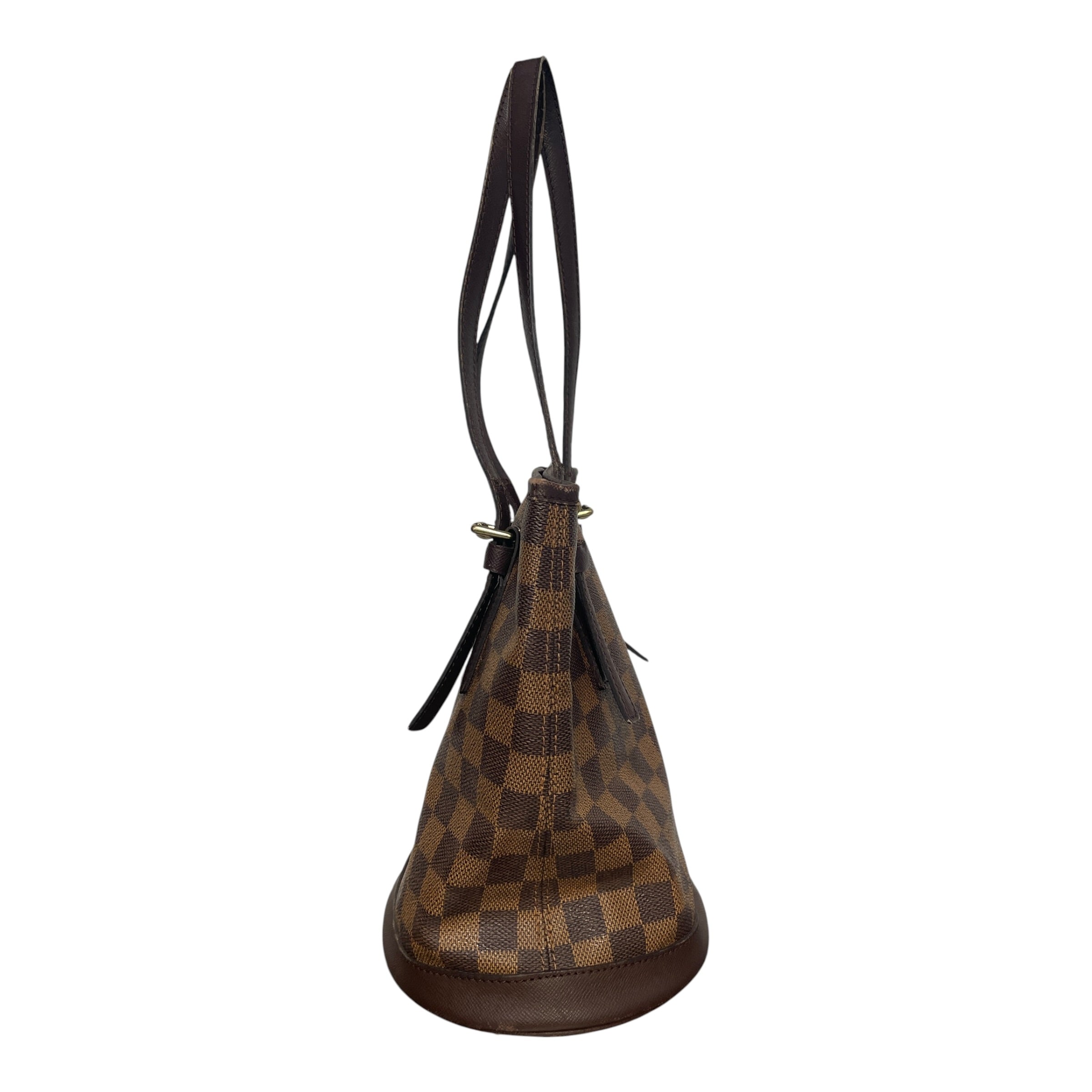 LOUIS VUITTON/Tote Bag/Monogram/Leather/BRW/Damier ebene Bucket bag view 6