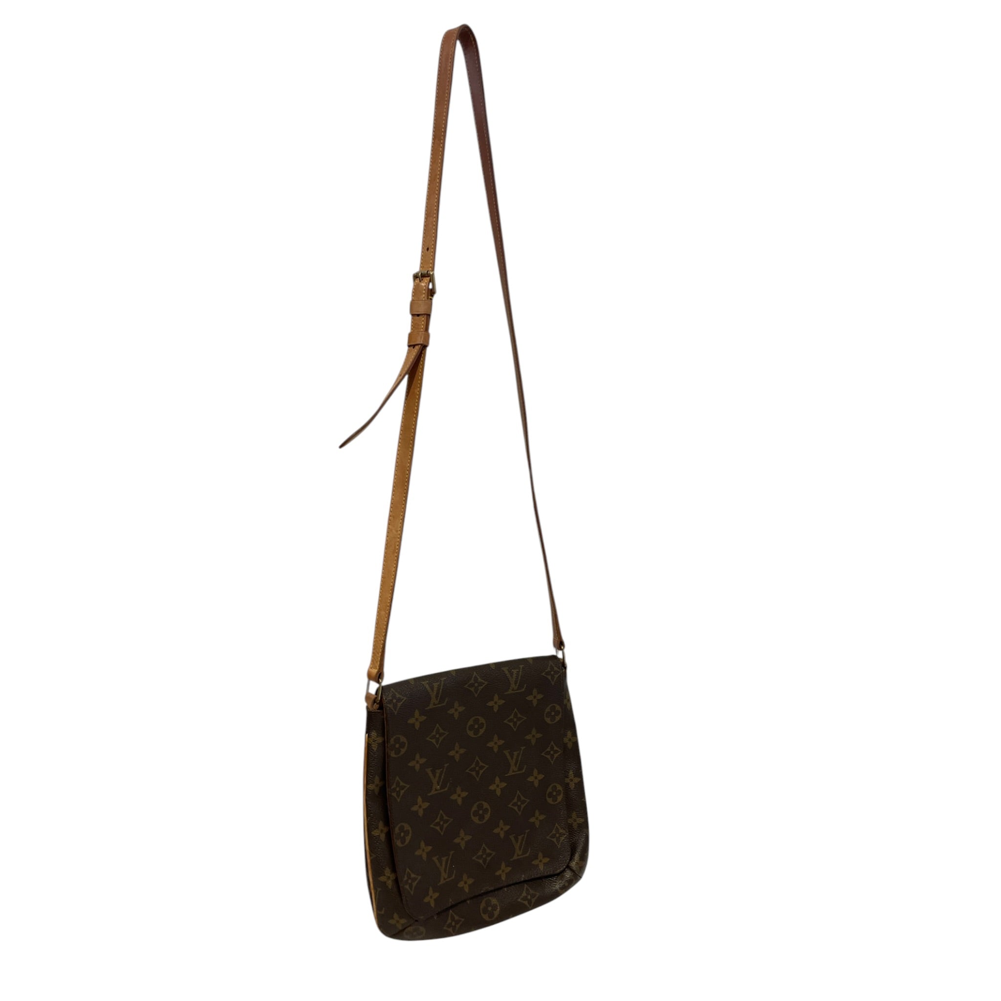 LOUIS VUITTON/Cross Body Bag/Monogram/Leather/BRW/Monogram Musette Bag view 1