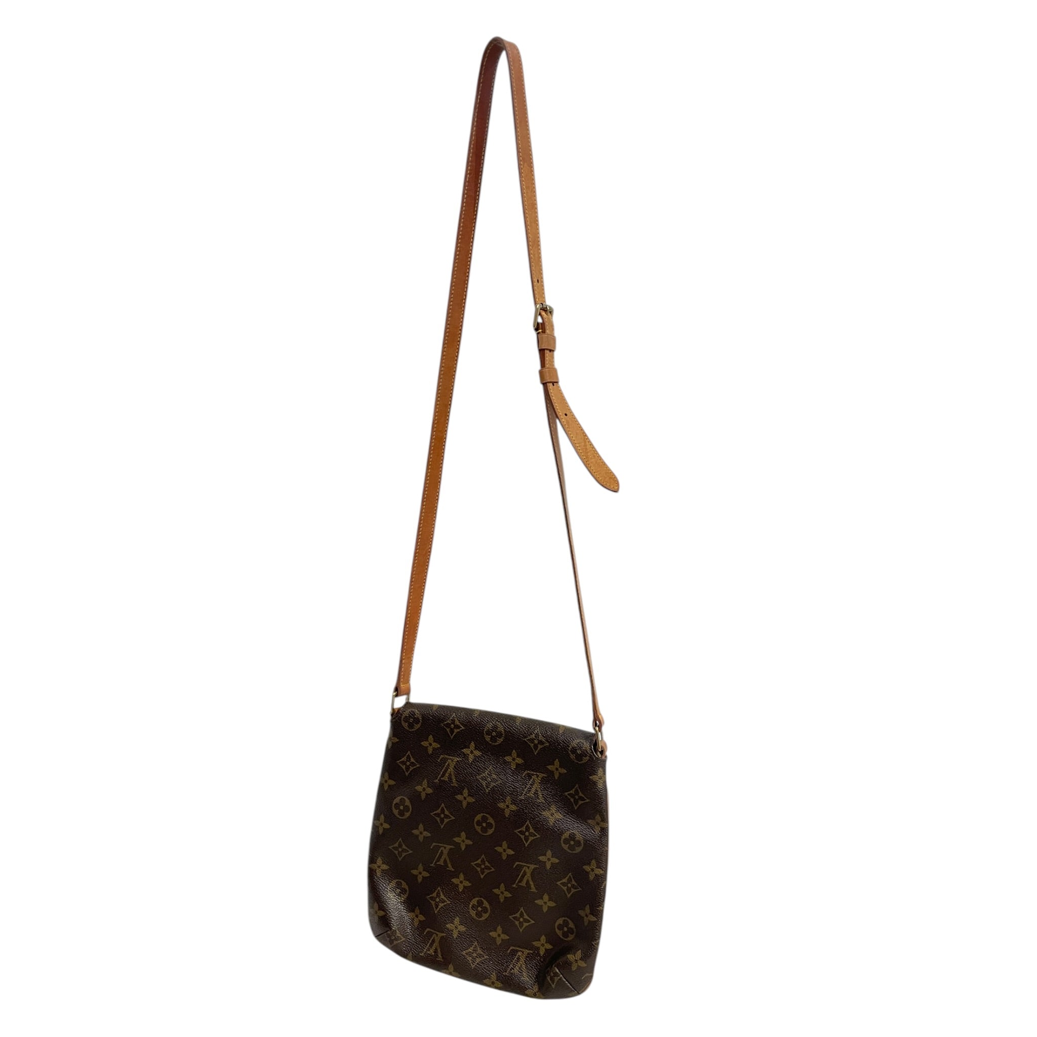 LOUIS VUITTON/Cross Body Bag/Monogram/Leather/BRW/Monogram Musette Bag view 2