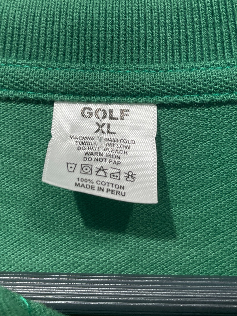 GOLF WANG/Polo Shirt/XL/Cotton/GRN/GOLF EMBROD LOGO