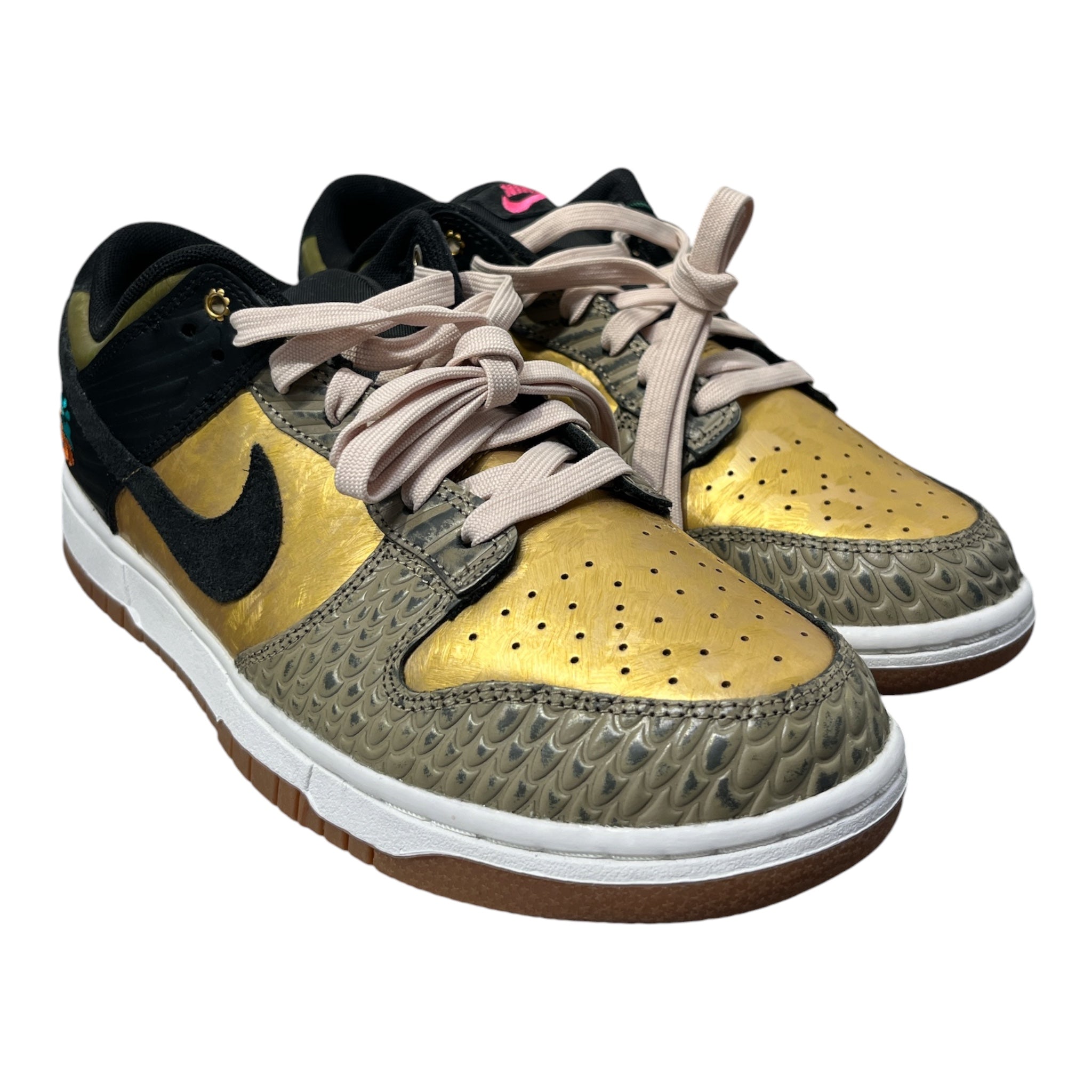 NIKE/Low-Sneakers/US 9.5/All Over Print/Leather/GLD/DUNK DIA DE MUERTOS view 1