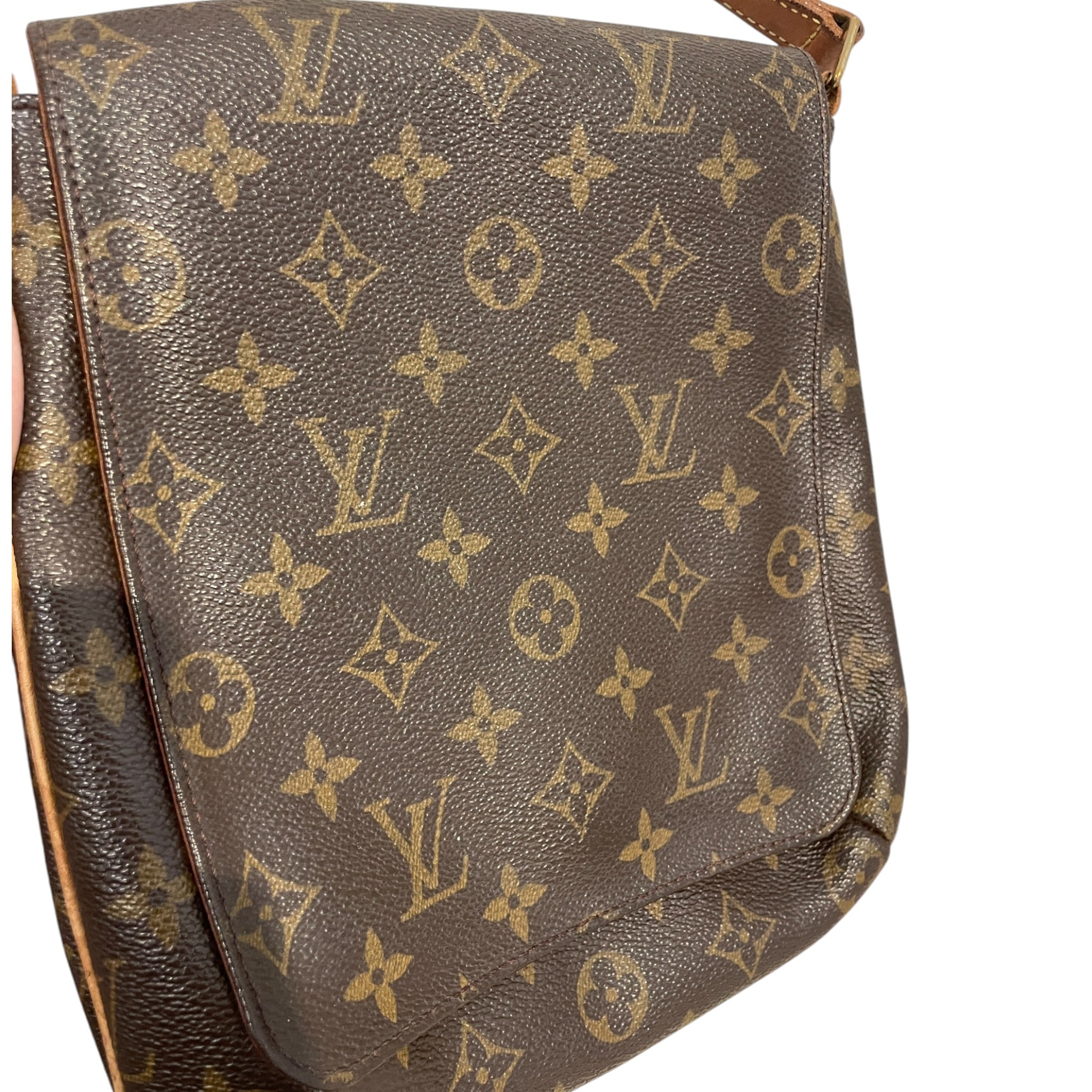 LOUIS VUITTON/Cross Body Bag/Monogram/Leather/BRW/Monogram Musette Bag view 5