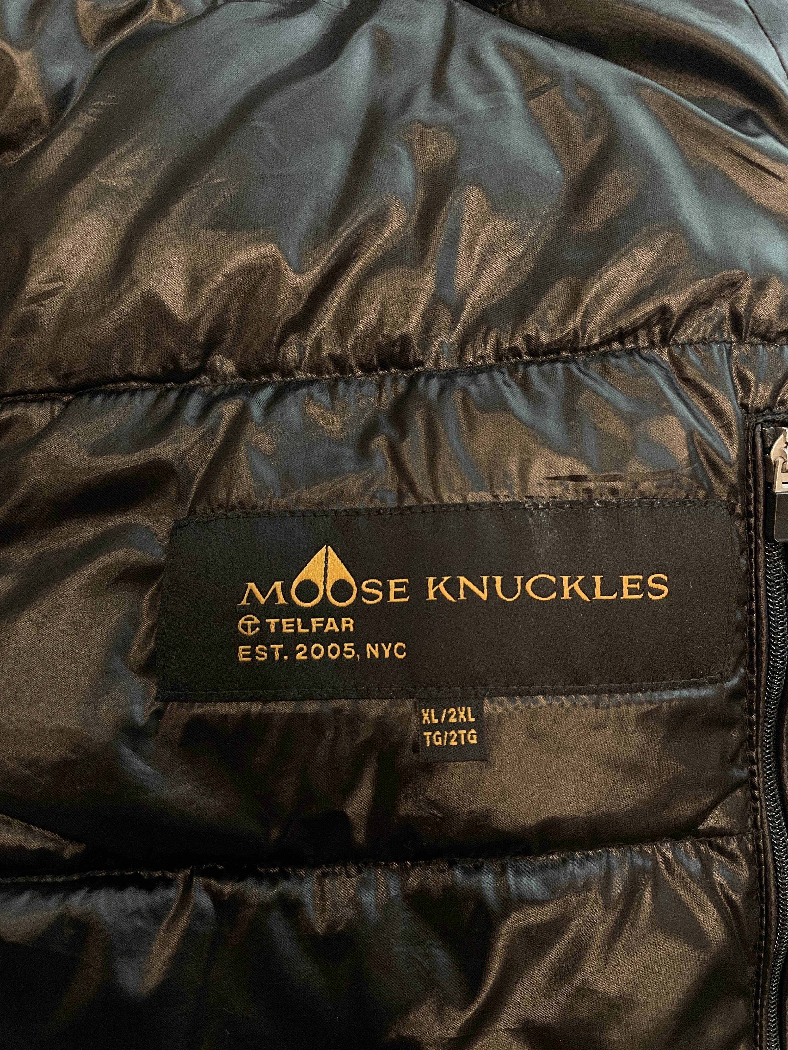 MOOSE KNUCKLES/Telfar/Jacket/XL/Polyester/BLK/FUR TRIMS/GOLD HARDWARE view 6