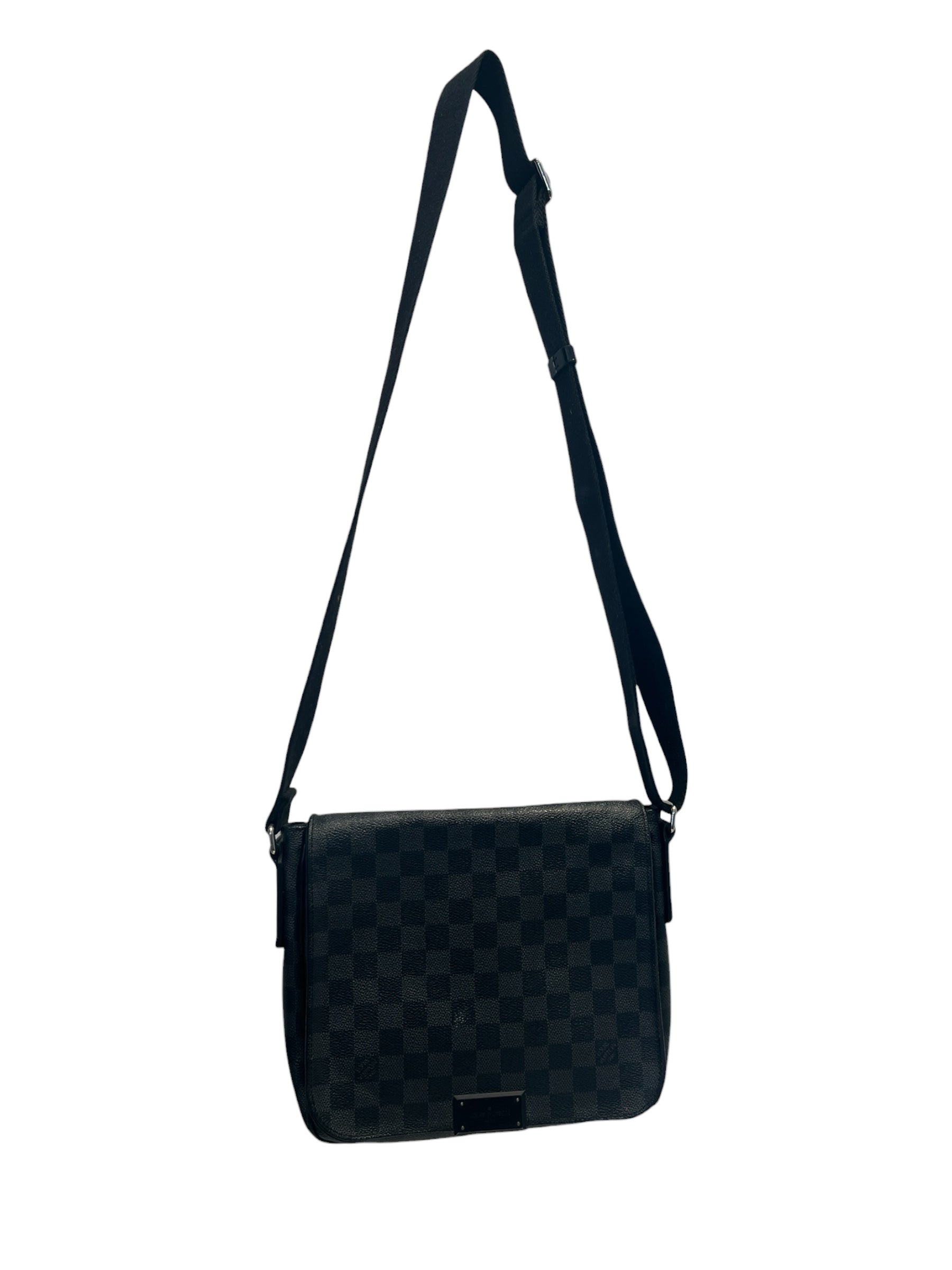 LOUIS VUITTON/Cross Body Bag/All Over Print/Leather/GRY/DAMIER GRAPHITE BOX LOGO view 1