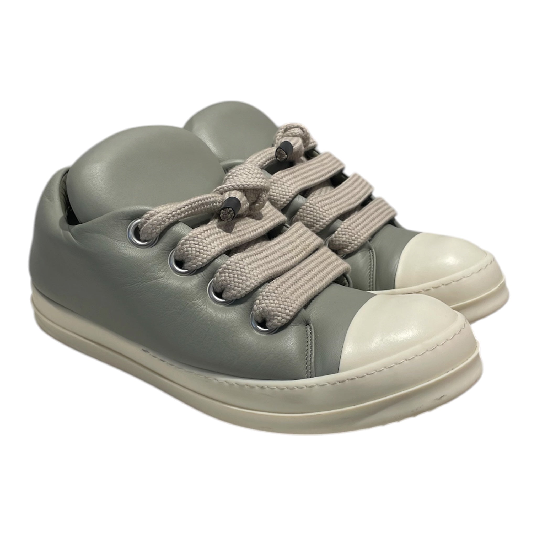 Rick Owens/Low-Sneakers/US 12/Leather/GRN/Temple Jumbo Lace Sneakers view 1
