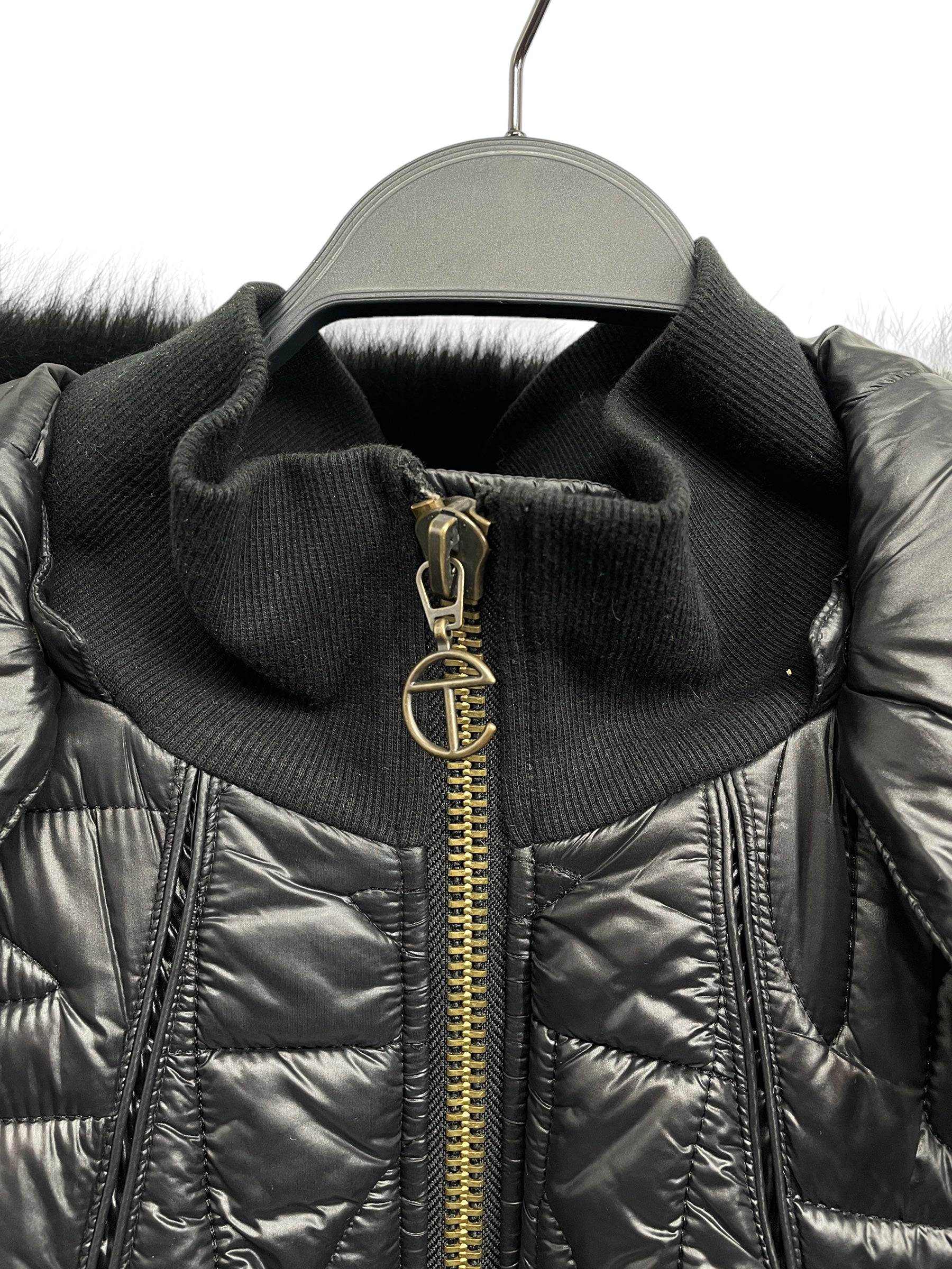 MOOSE KNUCKLES/Telfar/Jacket/XL/Polyester/BLK/FUR TRIMS/GOLD HARDWARE view 2