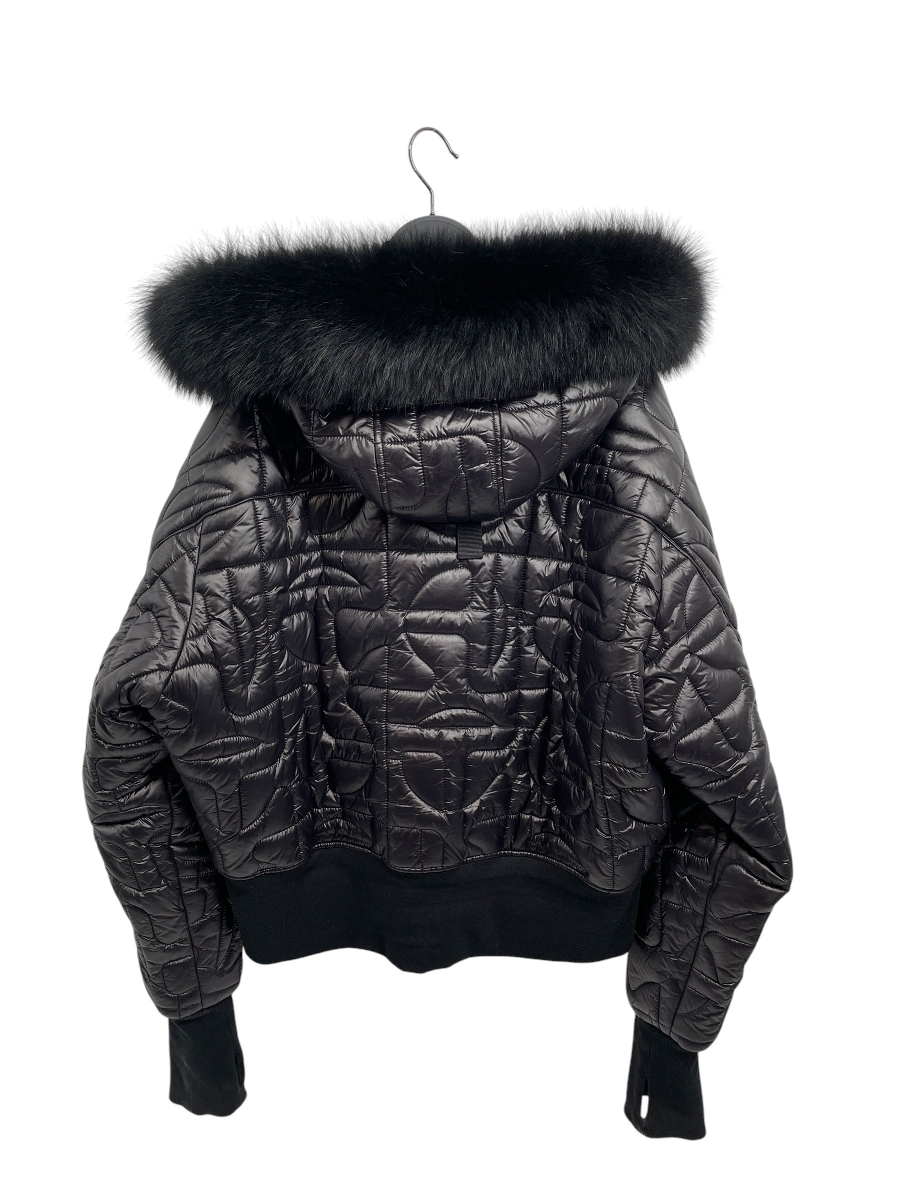 MOOSE KNUCKLES/Telfar/Jacket/XL/Polyester/BLK/FUR TRIMS/GOLD HARDWARE view 4