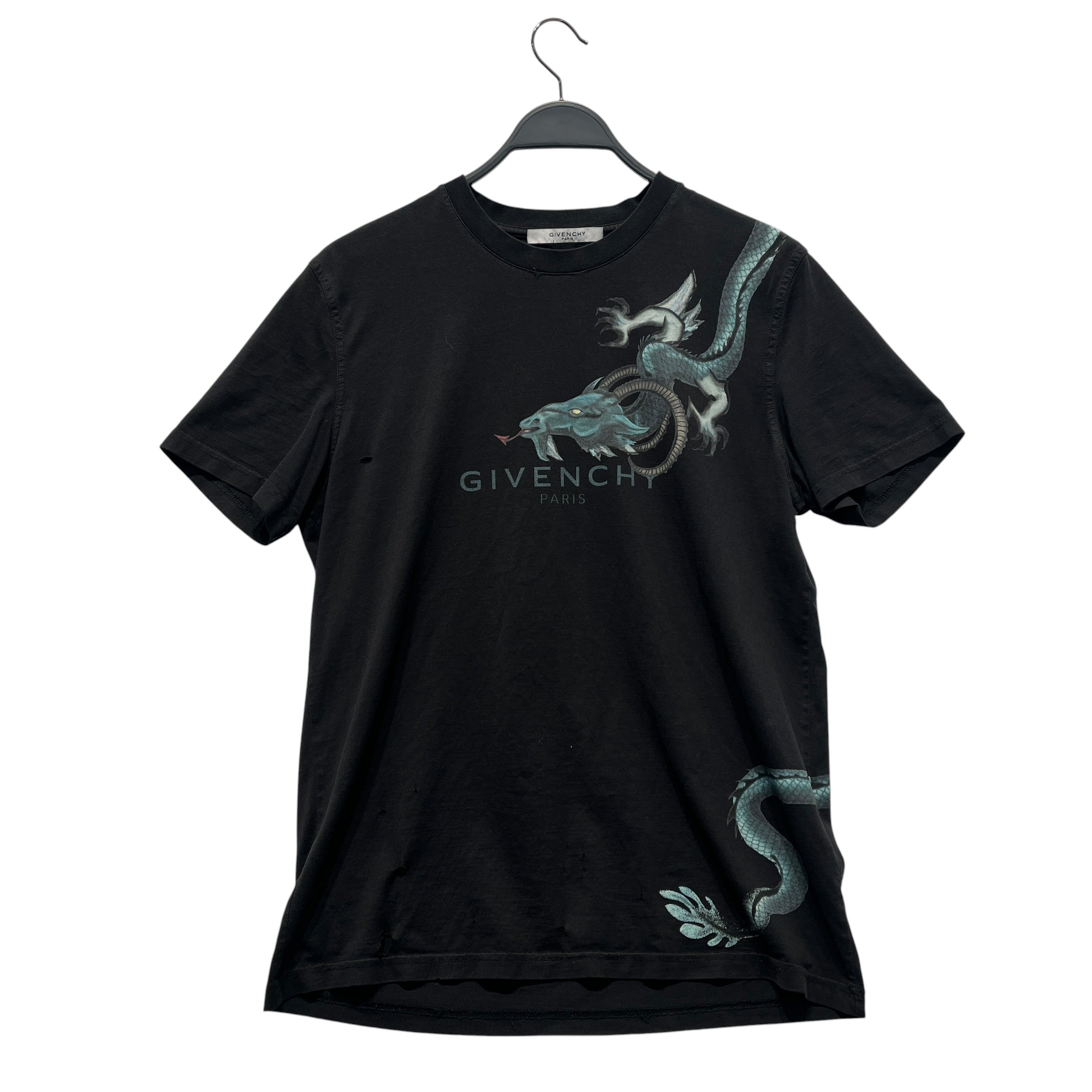 GIVENCHY/T-Shirt/M/Cotton/BLK/WRAP AROUND DRAGON TEE view 1