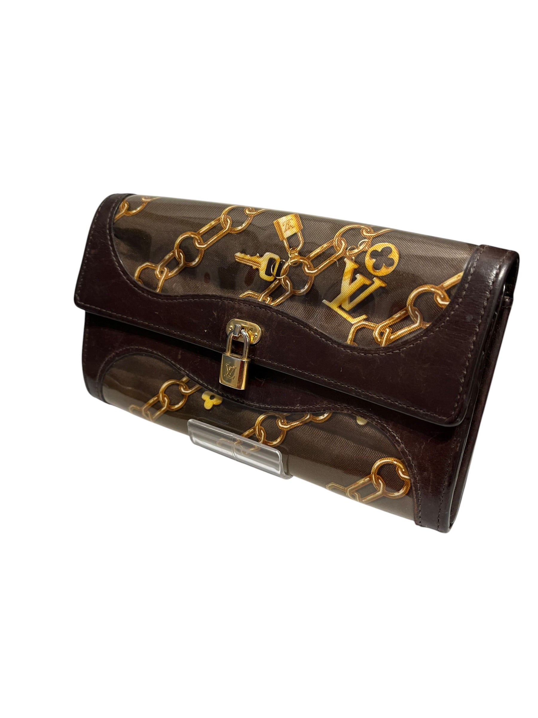 LOUIS VUITTON/Long Wallet/Graphic/Leather/BRW/CHARMS PORTE-MONNAIE WALLET view 1