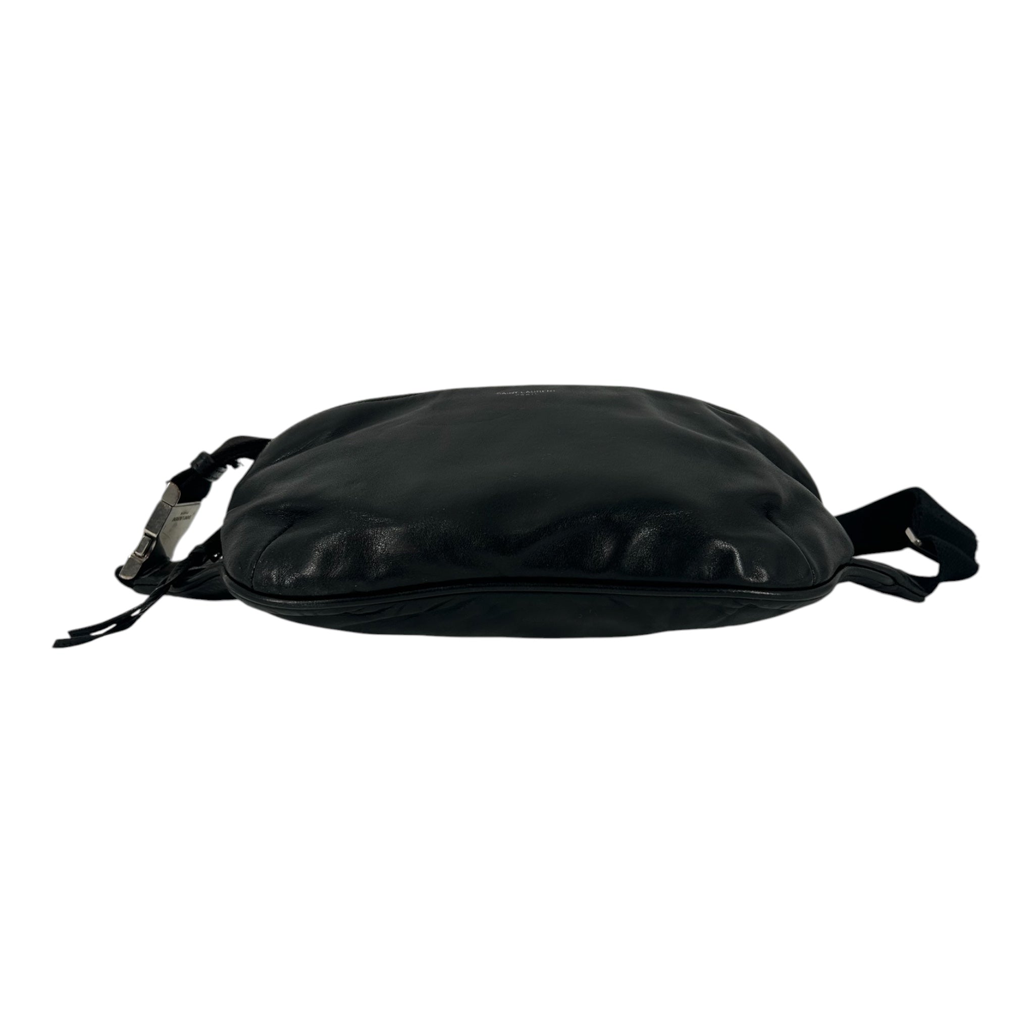 SAINT LAURENT/Fanny Pack/Leather/BLK/CITY BELT BAG SILVER HRDWR view 3