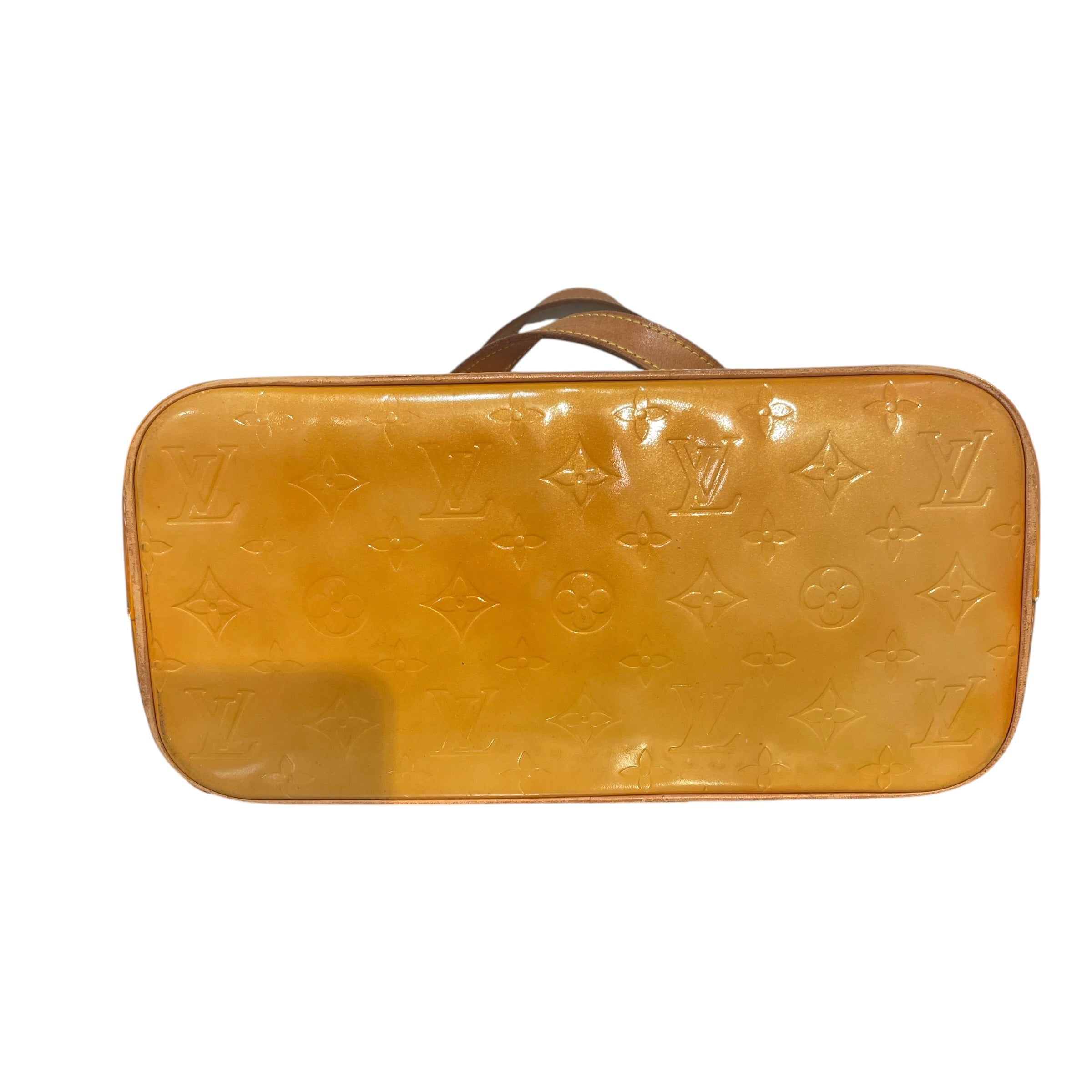 LOUIS VUITTON/Tote Bag/Monogram/Leather/YEL/Vernis Houston Tote view 5