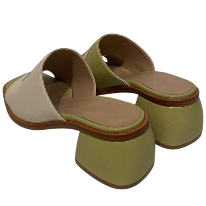 PALOMA WOOL/Sandals/EU 36/Stripe/Leather/GRN/Open-Toe/Tornado Mule