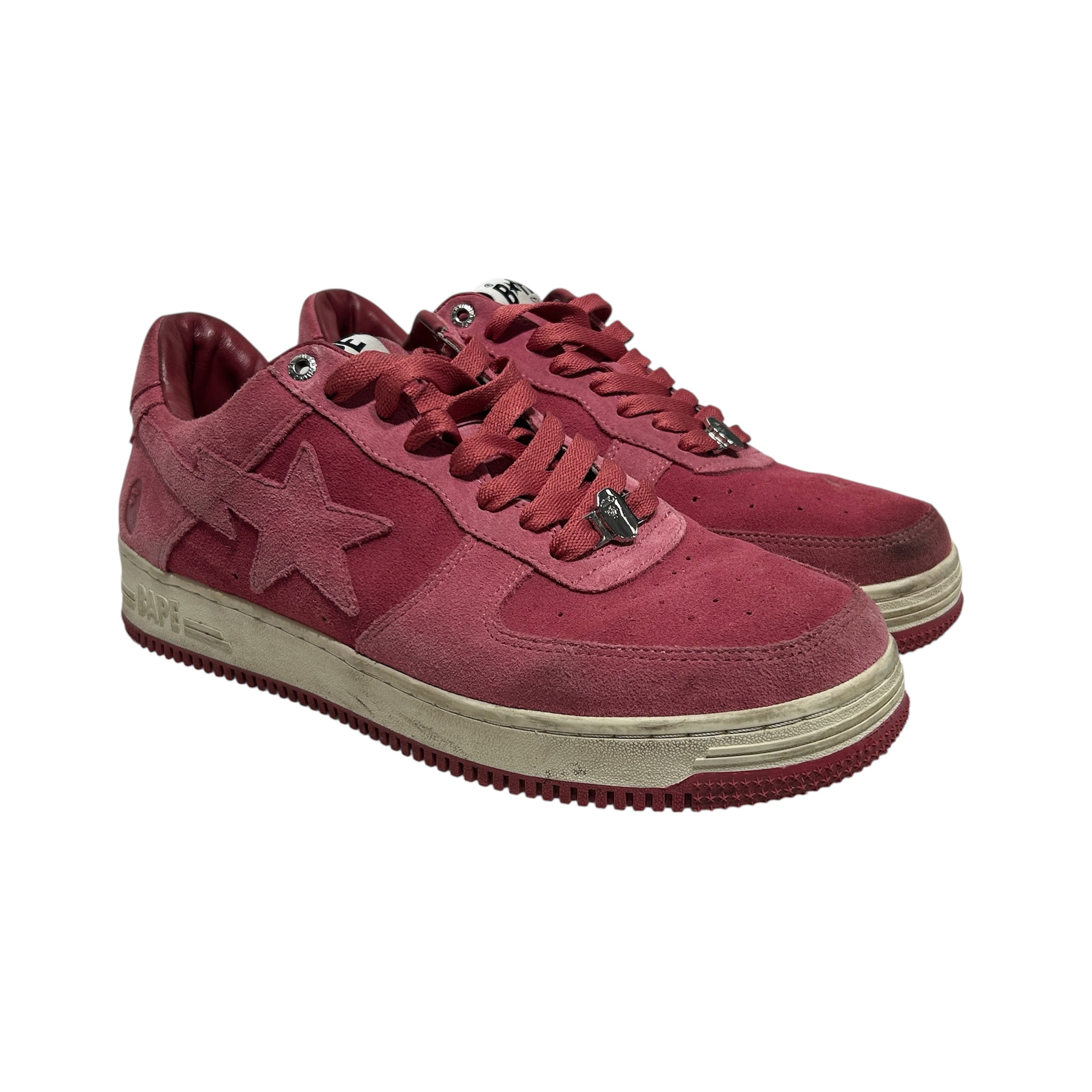 A BATHING APE/Low-Sneakers/US 12/Suede/PNK/Bapesta Low Sneakers view 1