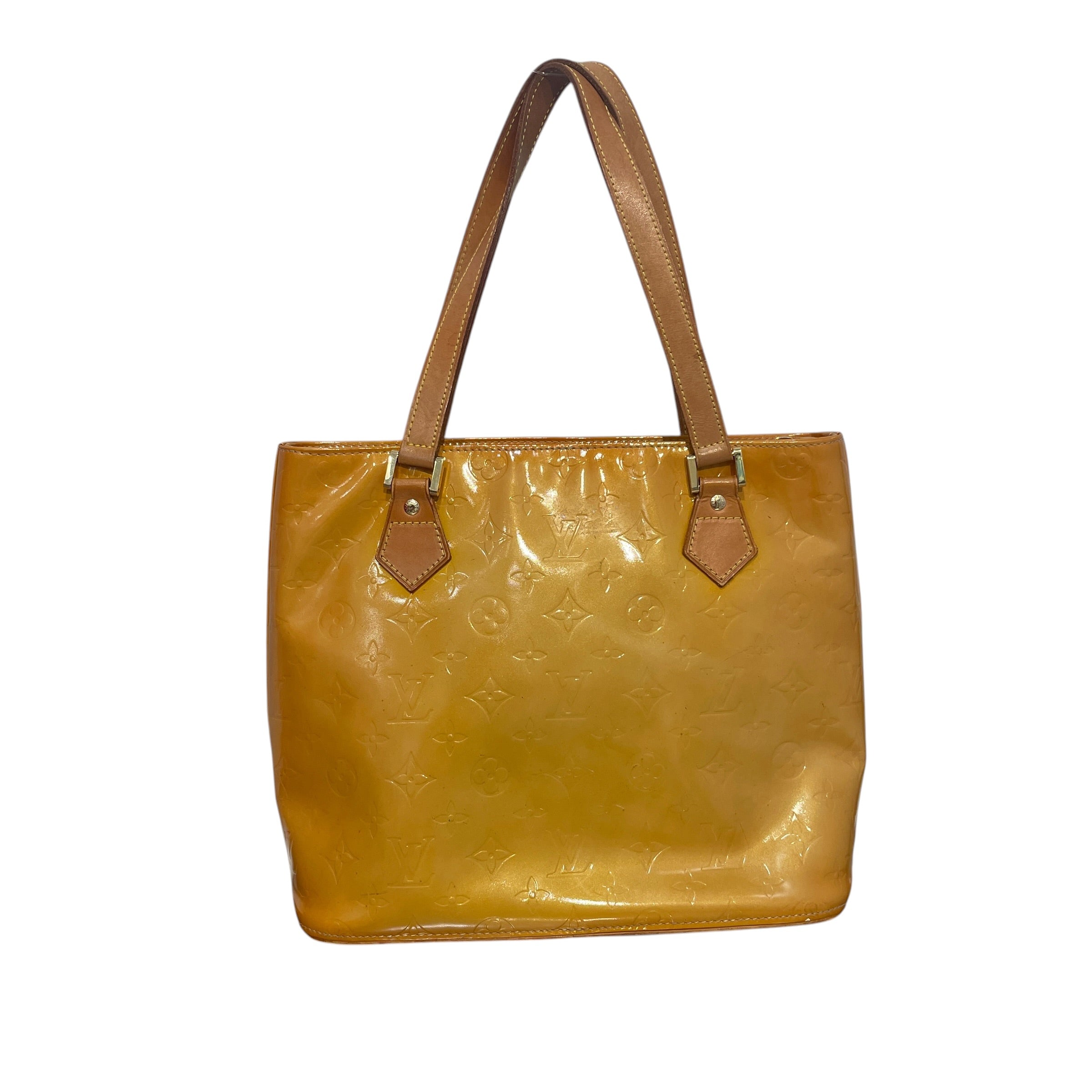 LOUIS VUITTON/Tote Bag/Monogram/Leather/YEL/Vernis Houston Tote view 1