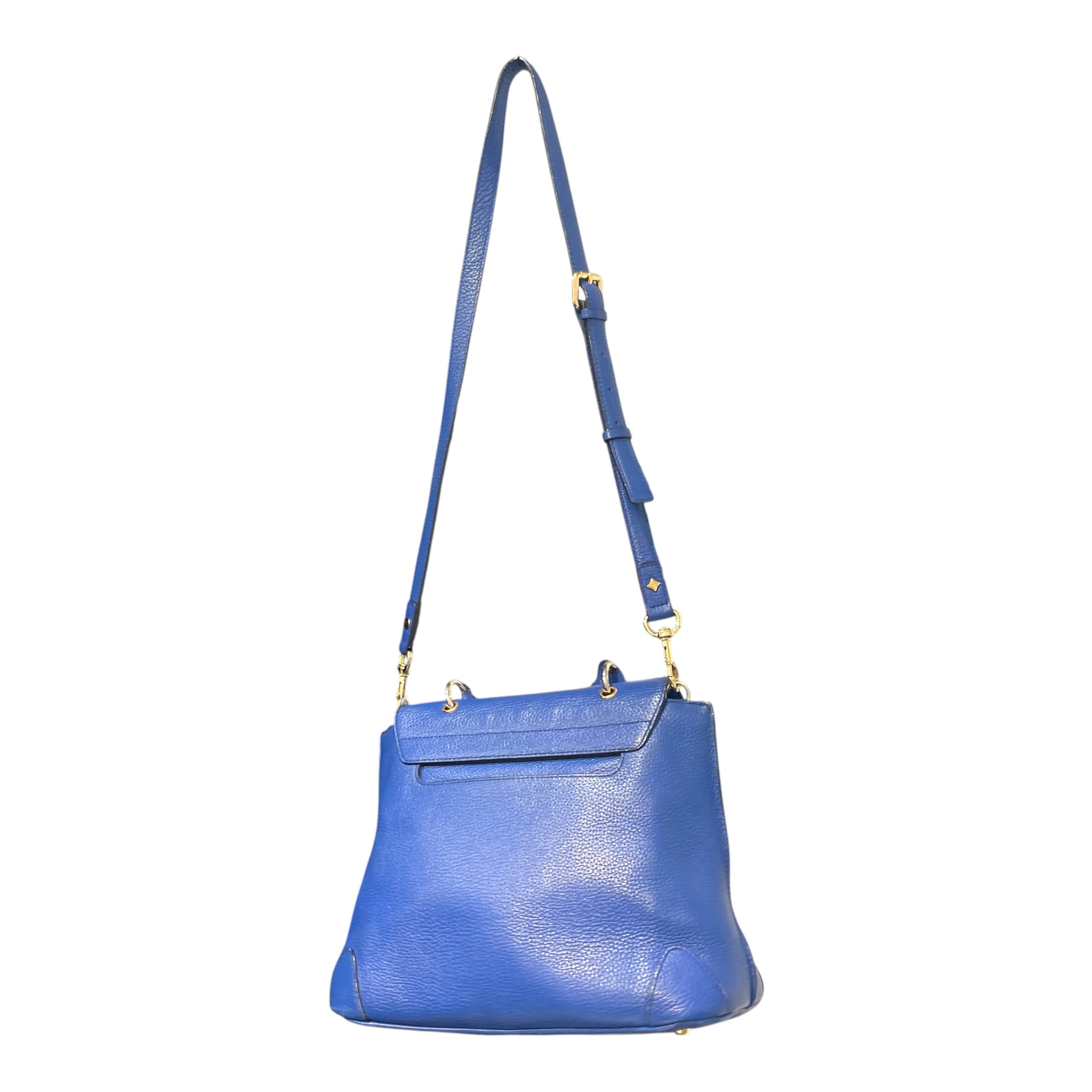 MCM/Clutch Bag/Leather/BLU/Leather handle bag Sky blue view 2
