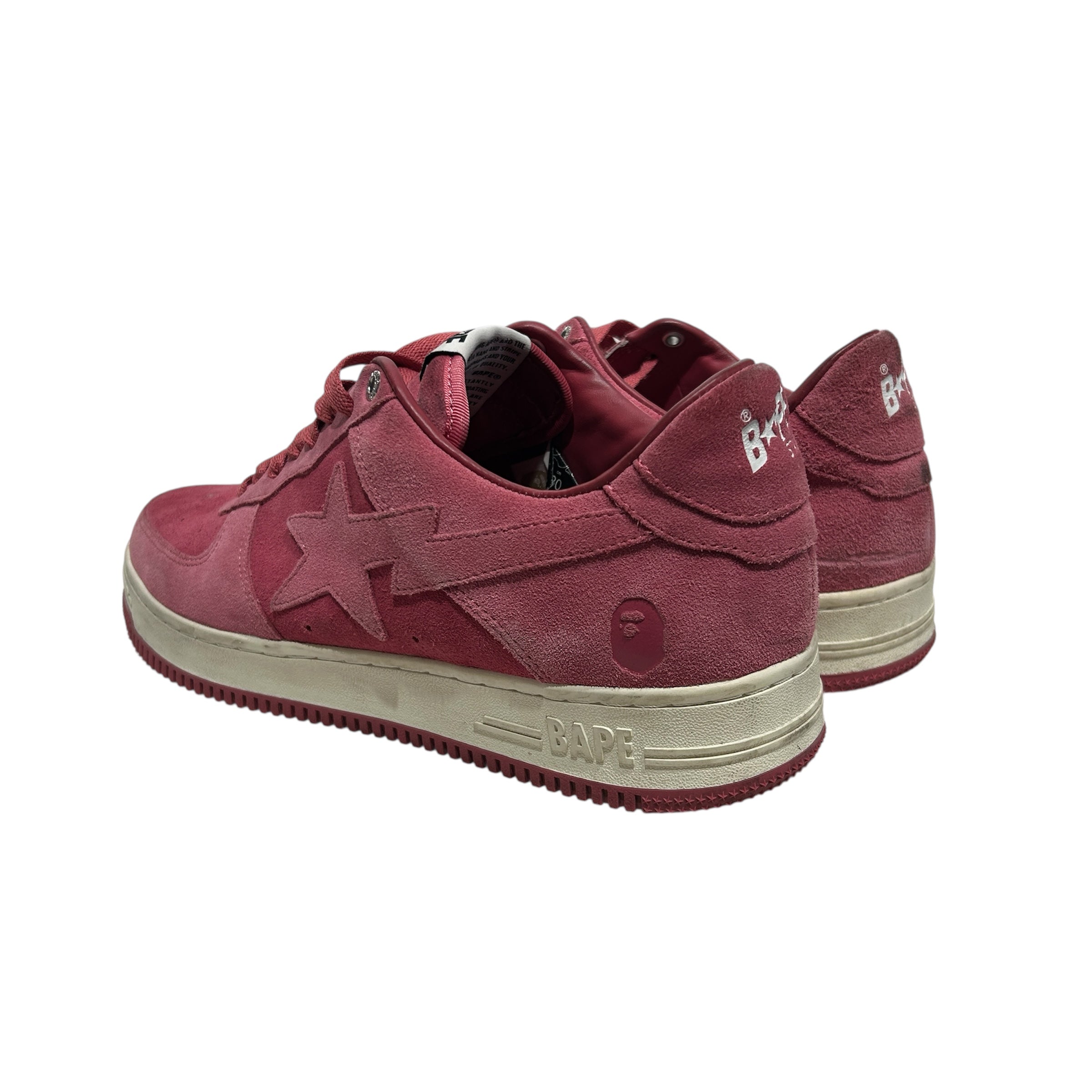 A BATHING APE/Low-Sneakers/US 12/Suede/PNK/Bapesta Low Sneakers view 2