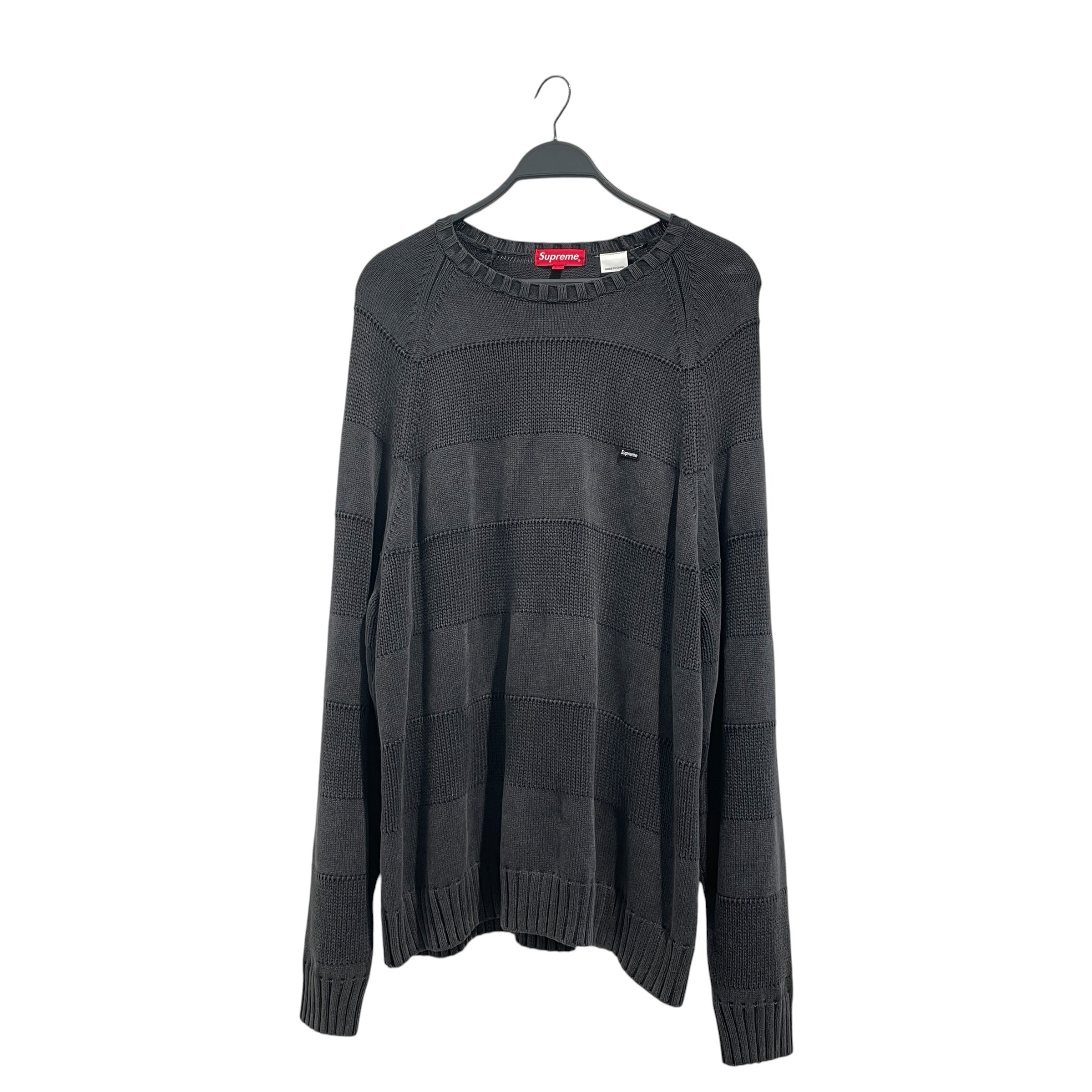 Supreme/Sweater/L/Stripe/Cotton/BLK/ view 1