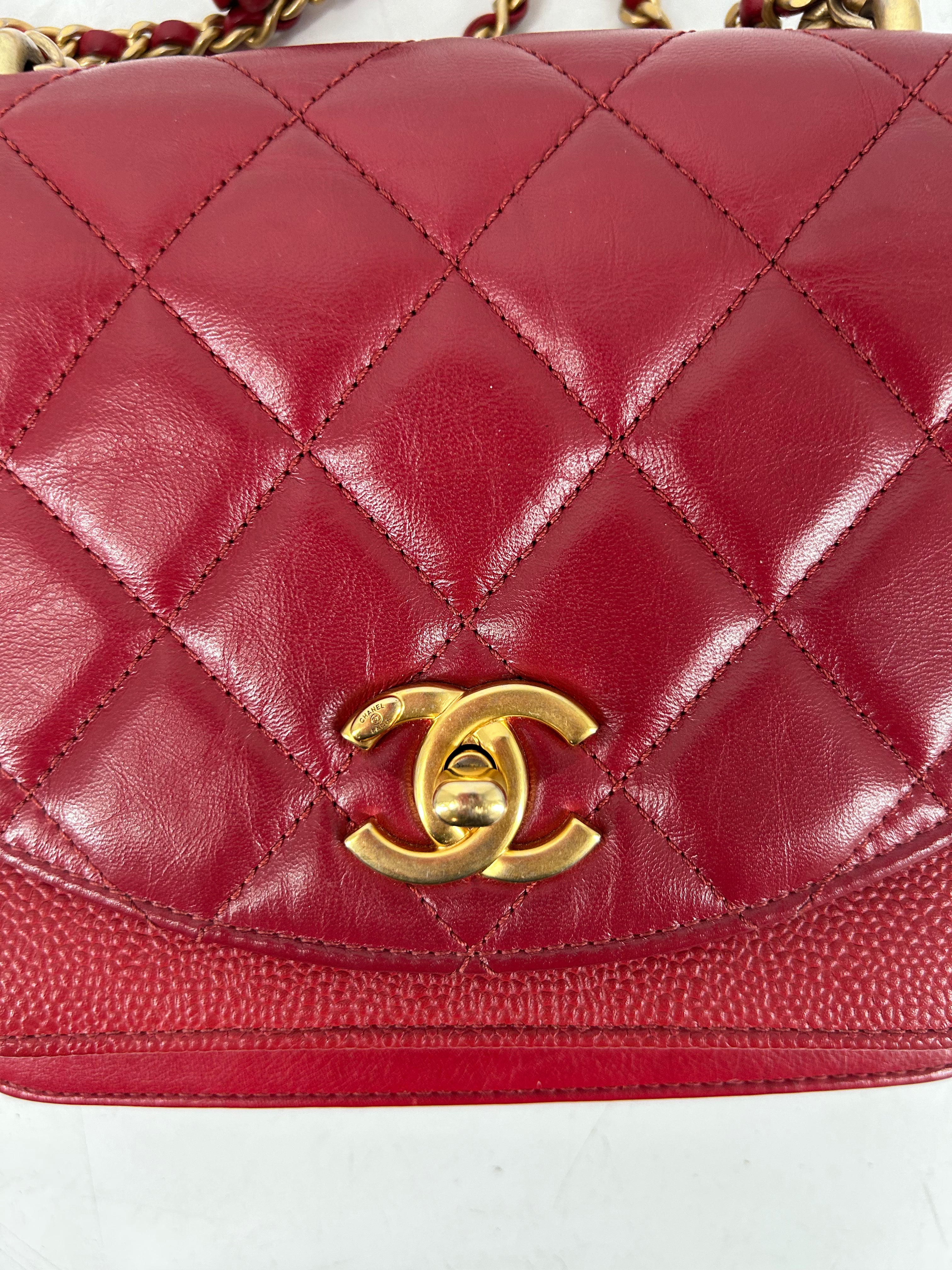 CHANEL/Cross Body Bag/Leather/RED/2019 MINI QUILT CAVIAR28292153 view 5