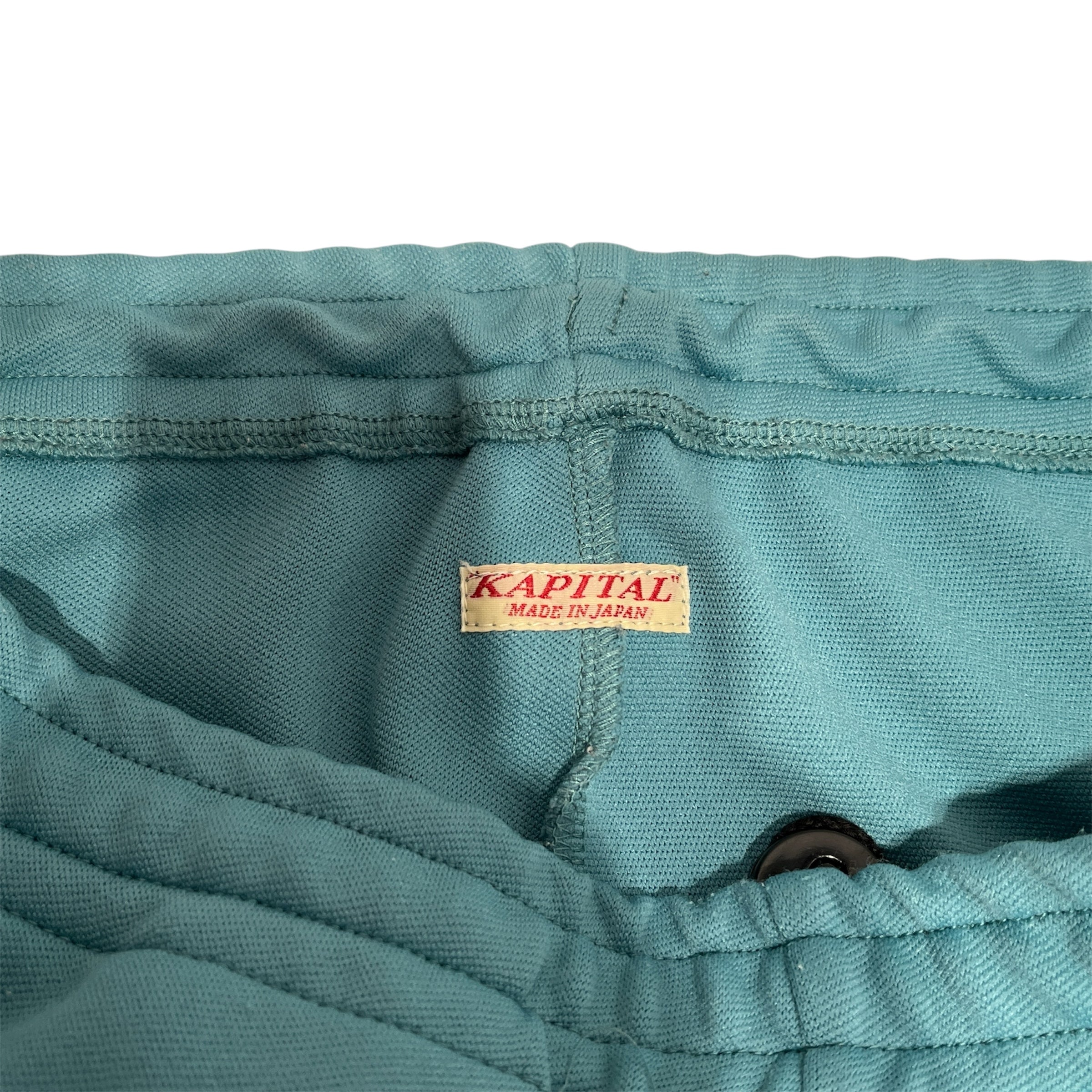 KAPITAL/Pants/2/Polyester/BLU/Graphic/Stuntman Track Pants Teal/Gold view 3