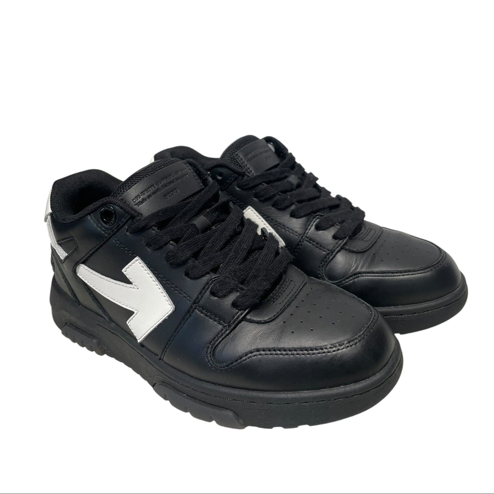 OFF-WHITE/Low-Sneakers/EU 40/Leather/BLK/OUT OF OFFICE view 1