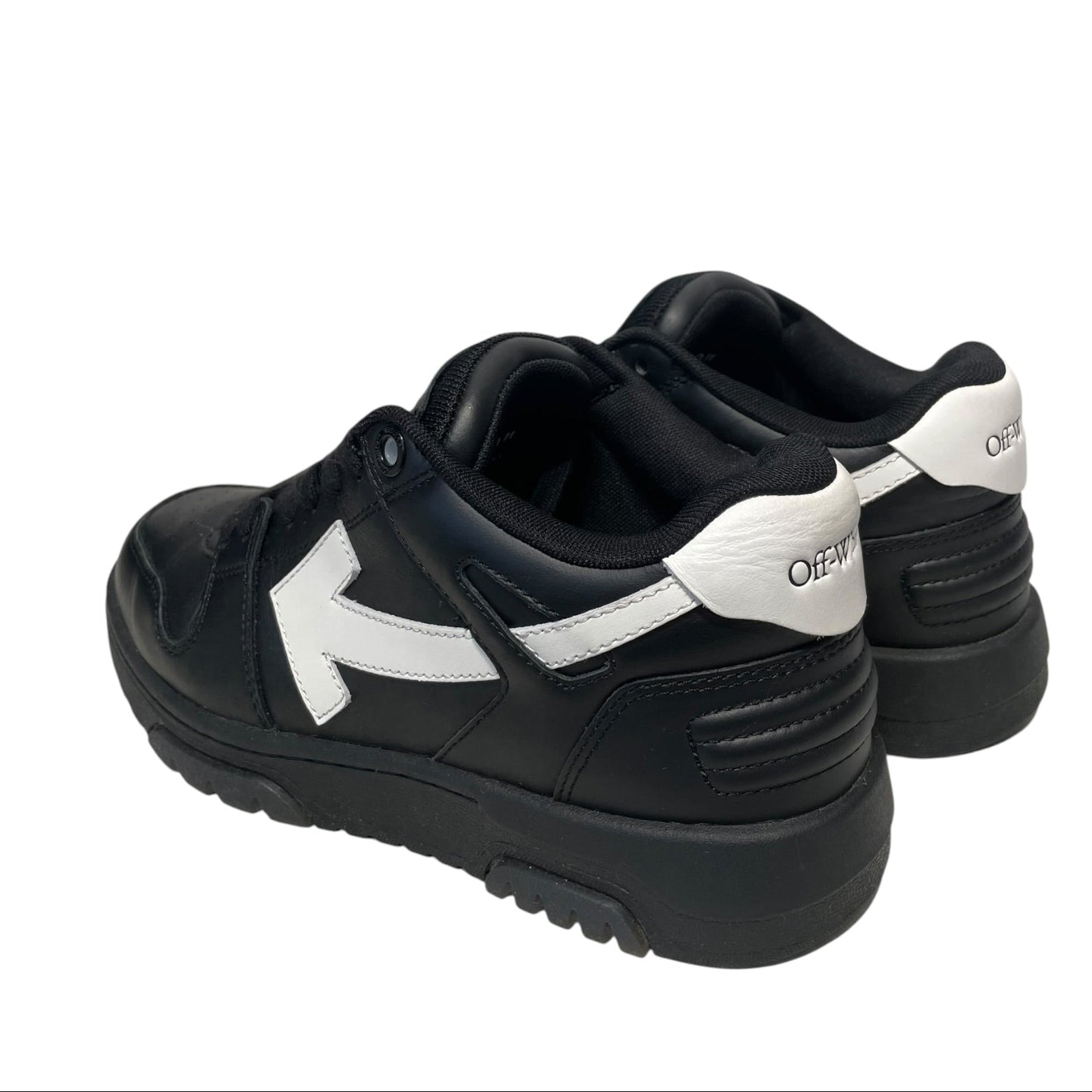 OFF-WHITE/Low-Sneakers/EU 40/Leather/BLK/OUT OF OFFICE view 2