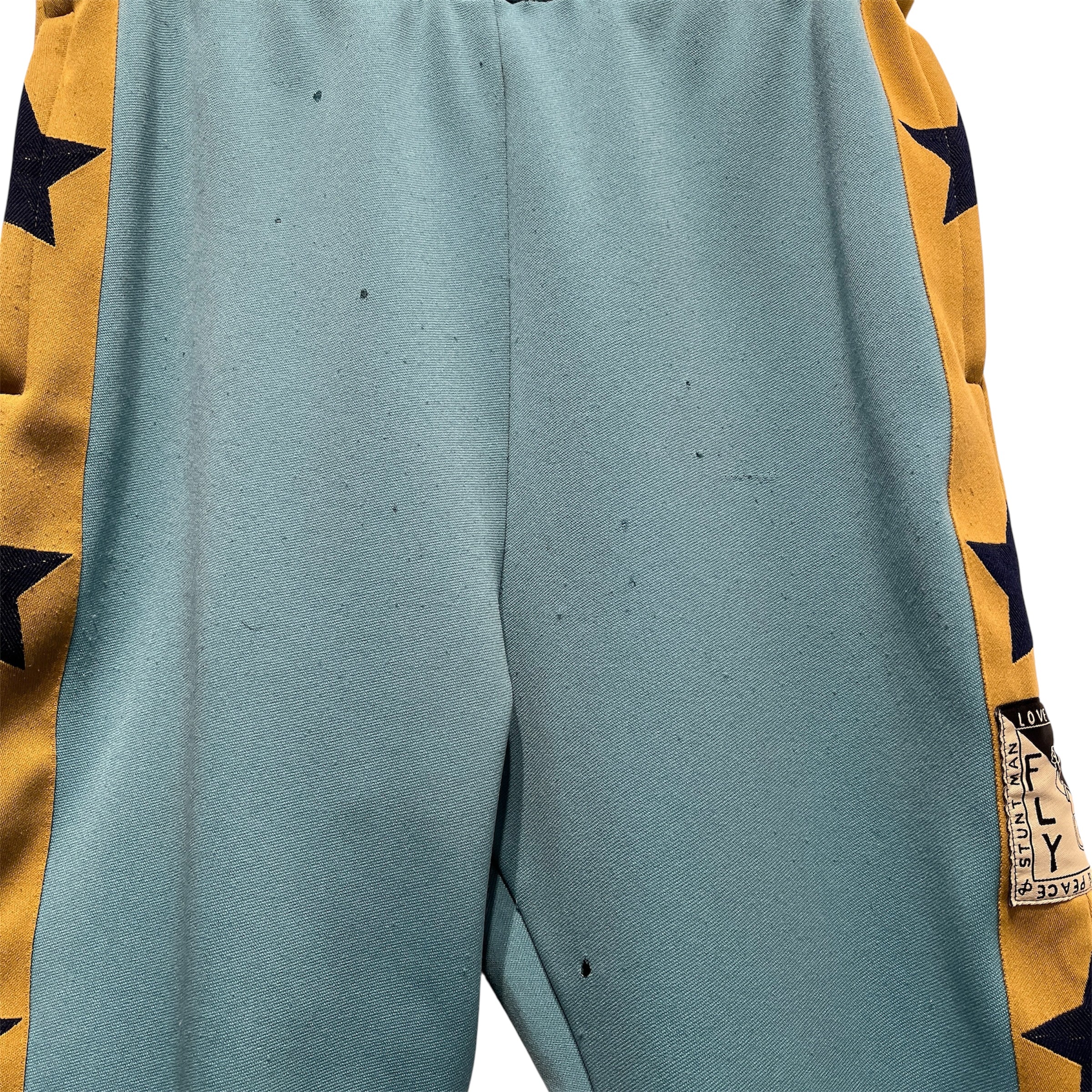 KAPITAL/Pants/2/Polyester/BLU/Graphic/Stuntman Track Pants Teal/Gold view 6