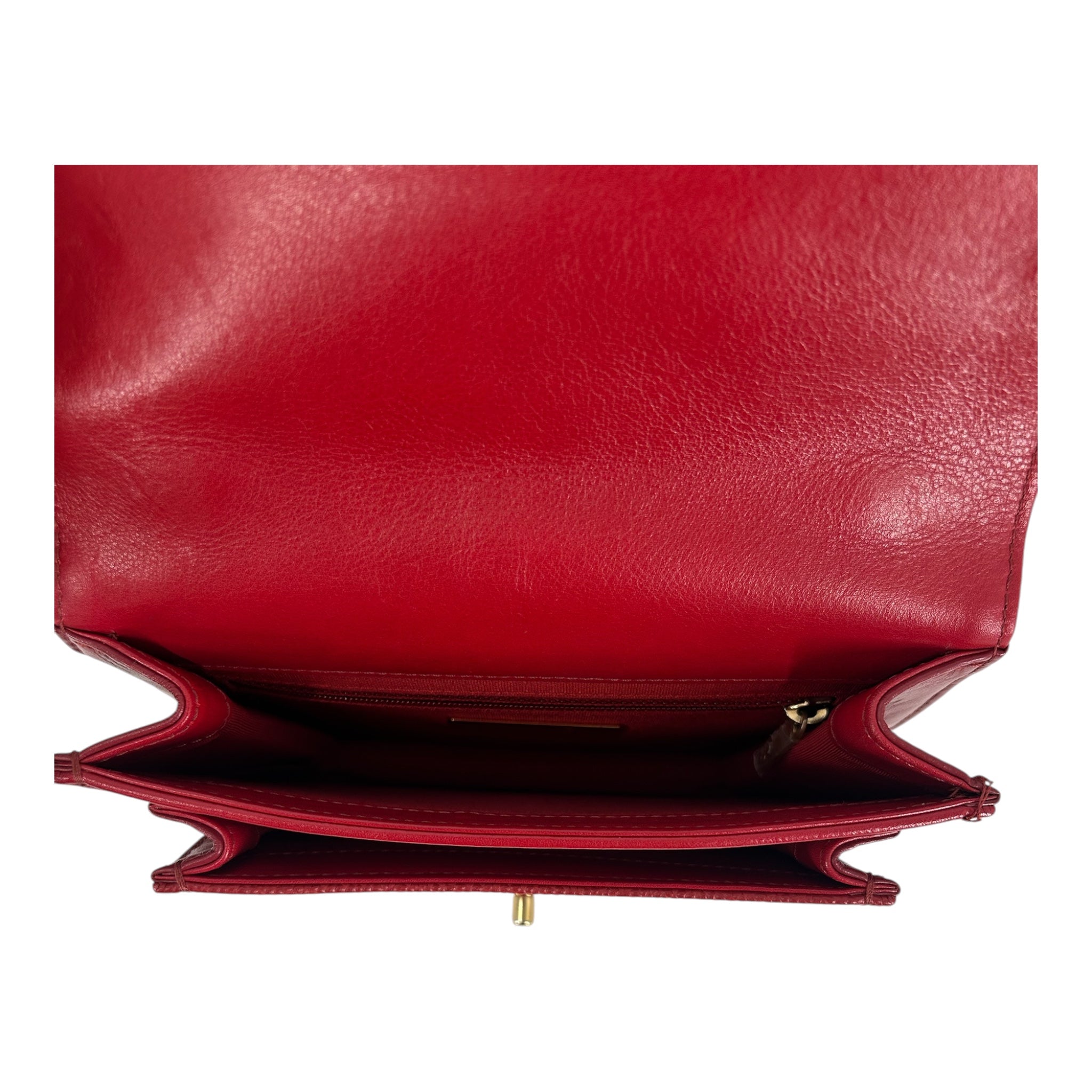 CHANEL/Cross Body Bag/Leather/RED/2019 MINI QUILT CAVIAR28292153 view 4