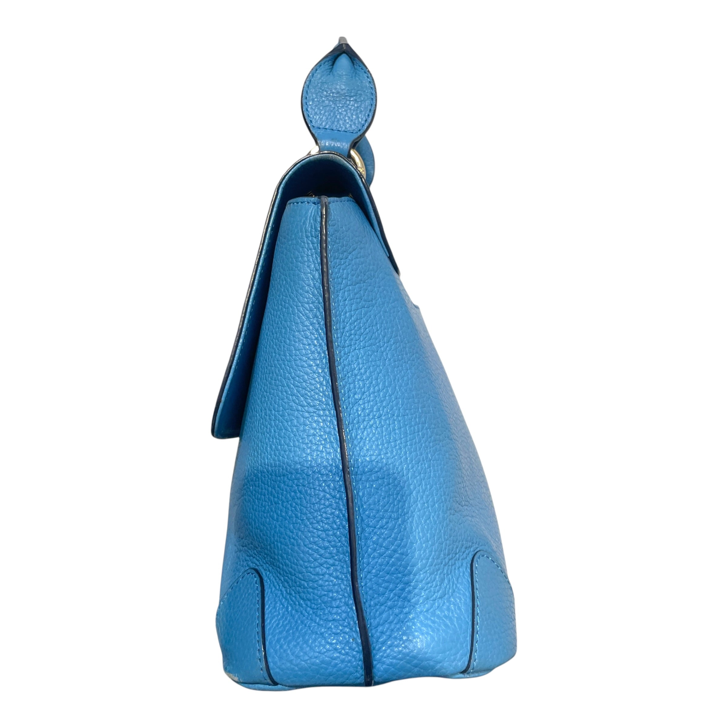 MCM/Clutch Bag/Leather/BLU/Leather handle bag Baby blue view 4