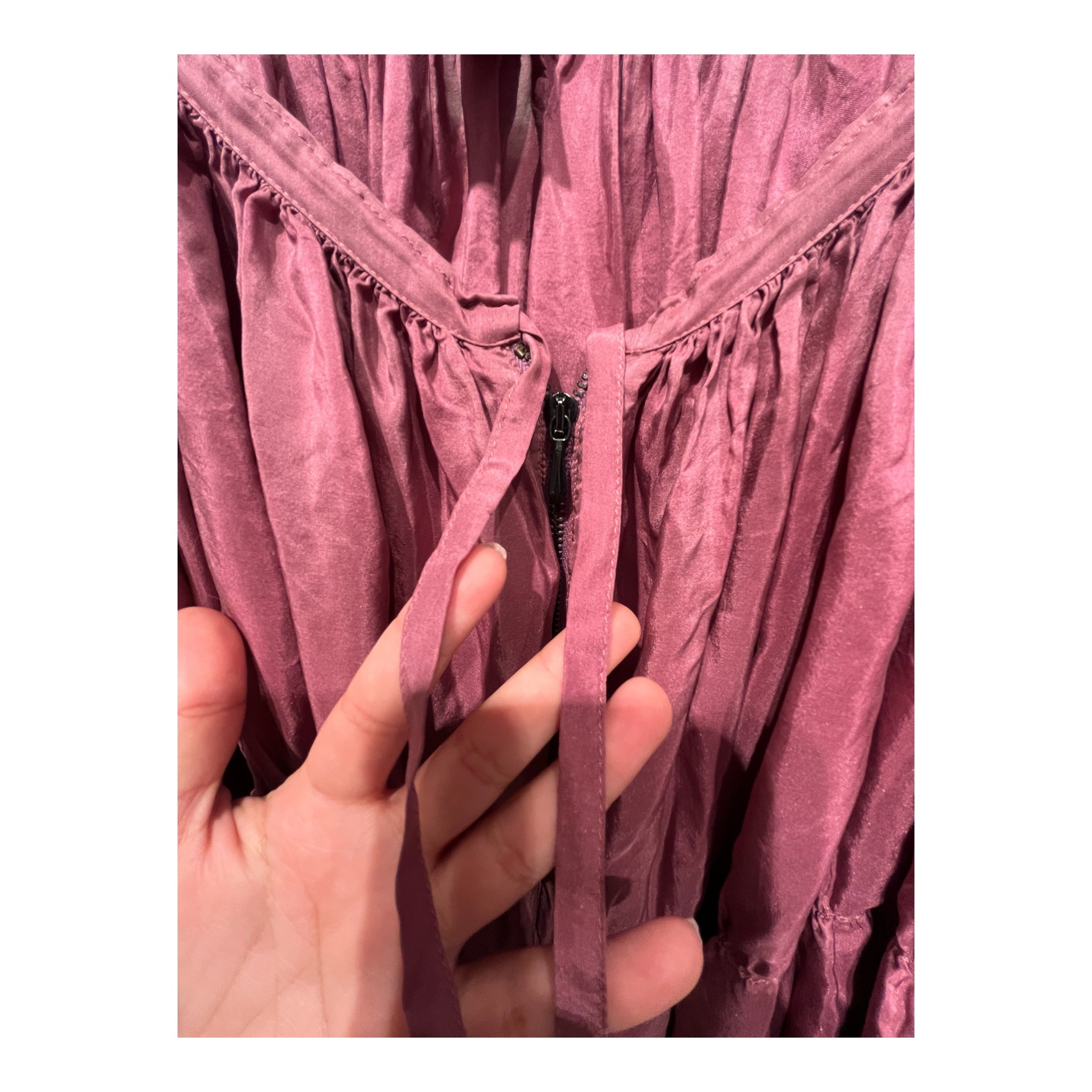 Jean Paul Gaultier/LS Blouse/M/Silk/PPL/ARCHIVAL BILLOWY SILK RUFFLE B view 6
