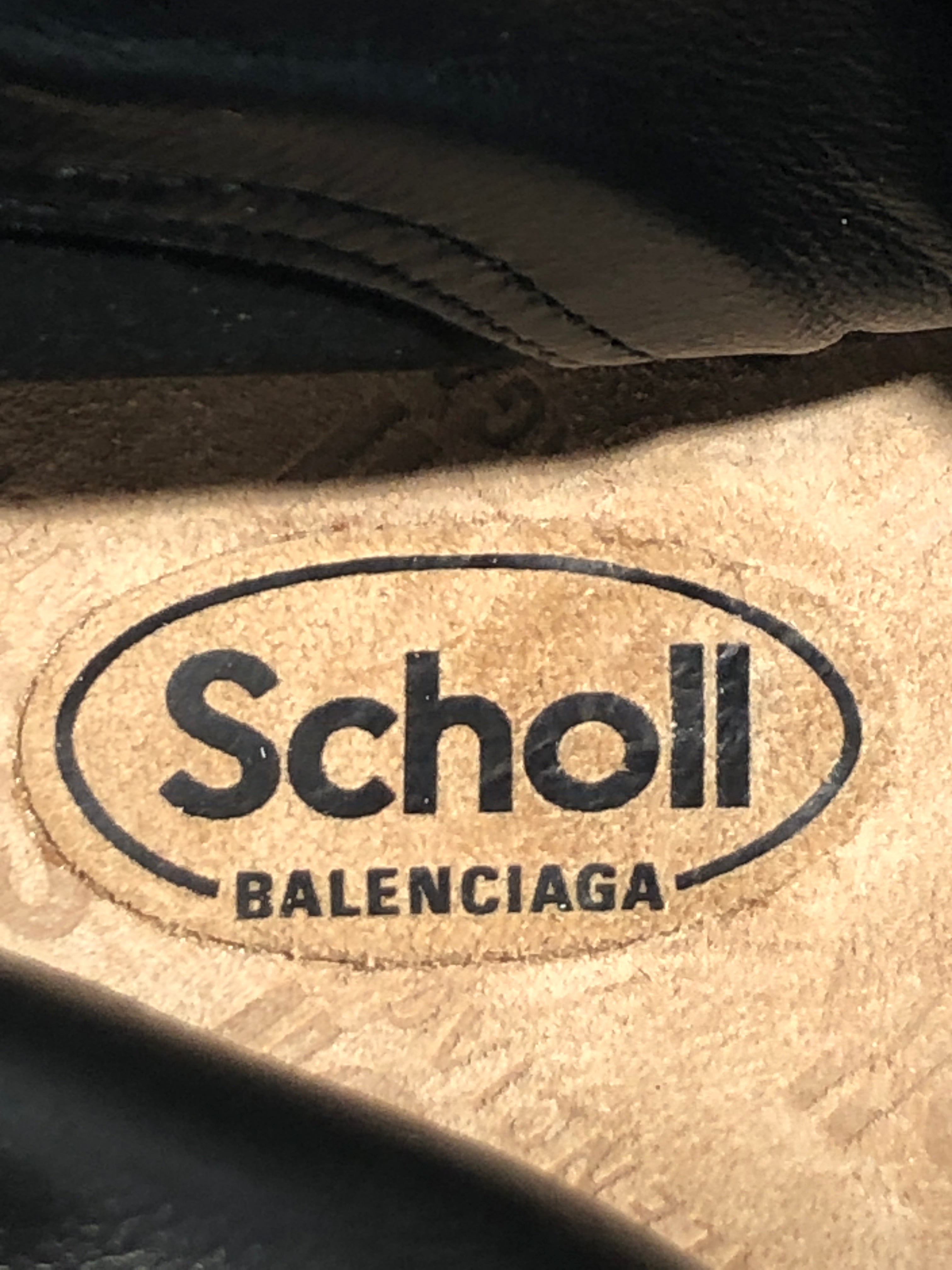 BALENCIAGA/Dr.Scholl/Long Boots/EU 37/Leather/BLK/ view 5