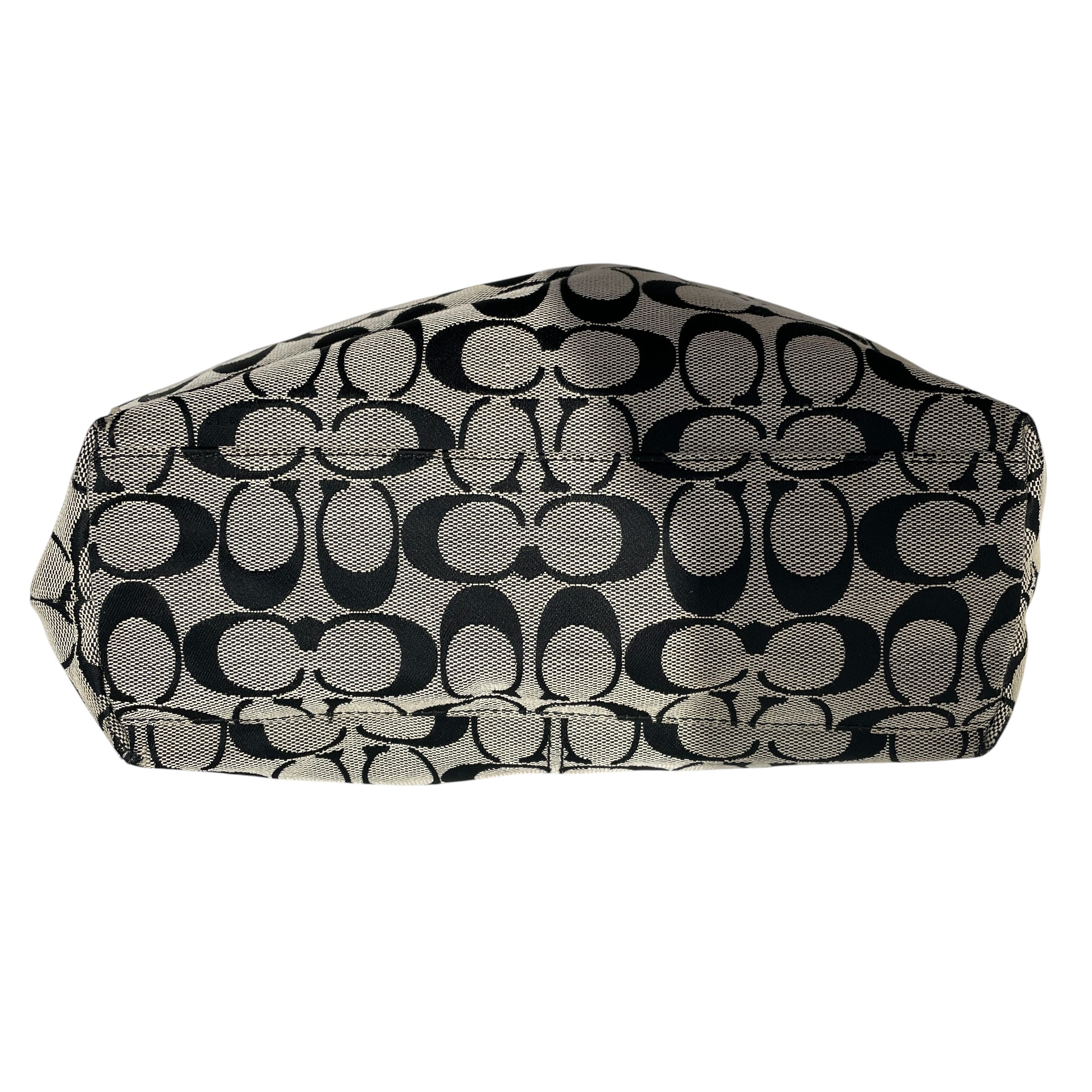 COACH/Hand Bag/Monogram/Cotton/BLK/penelope signature view 3
