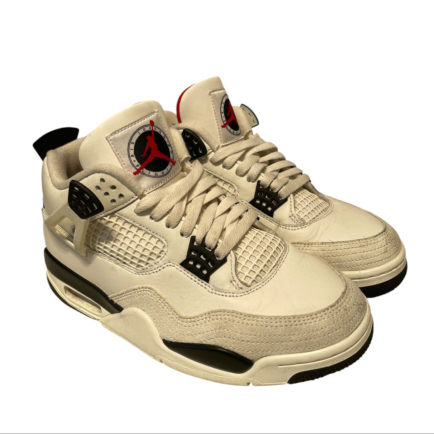NIKE/AIR JORDAN 4 FLIGHT CLUB/Hi-Sneakers/US 8.5/Leather/WHT/IM4002-100 view 1