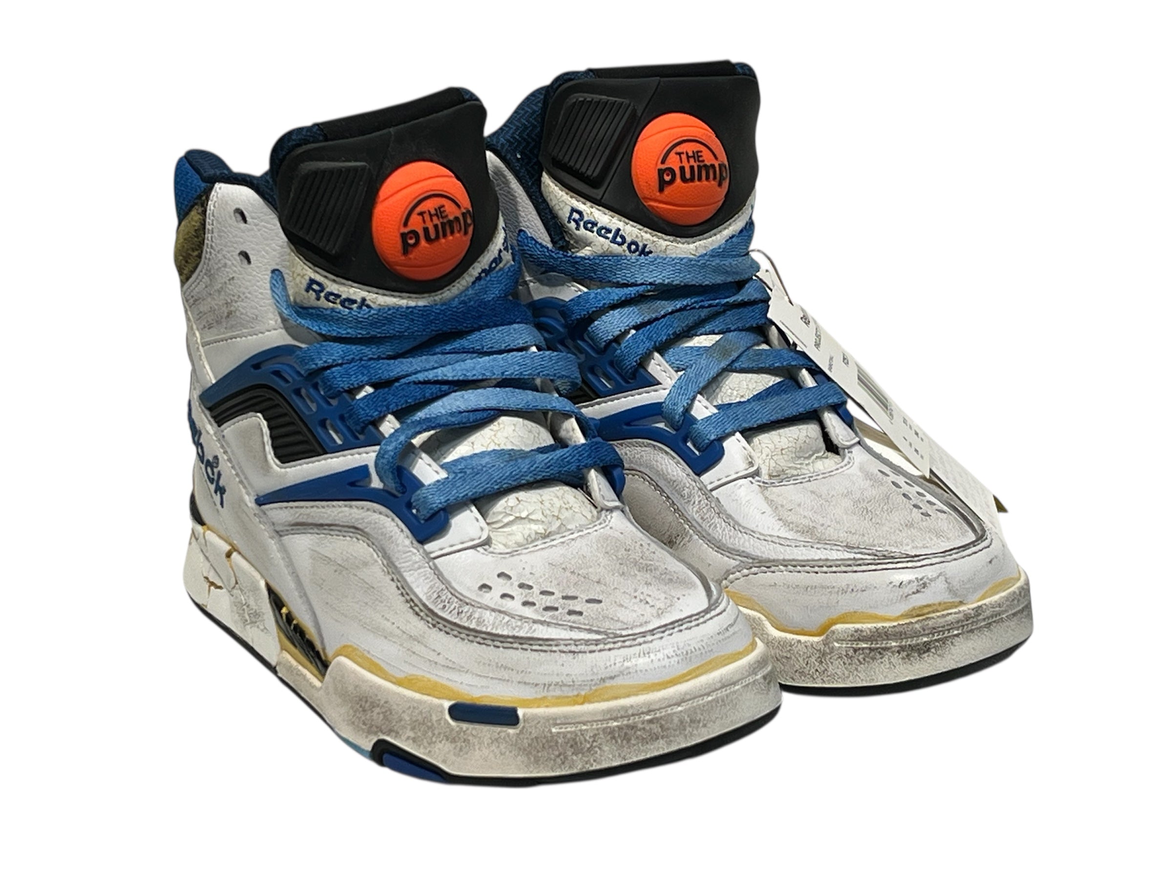 Maison Margiela/Reebok/Hi-Sneakers/US 6/Leather/WHT/TWILIGHT ZONE PUMPS BLUE view 1