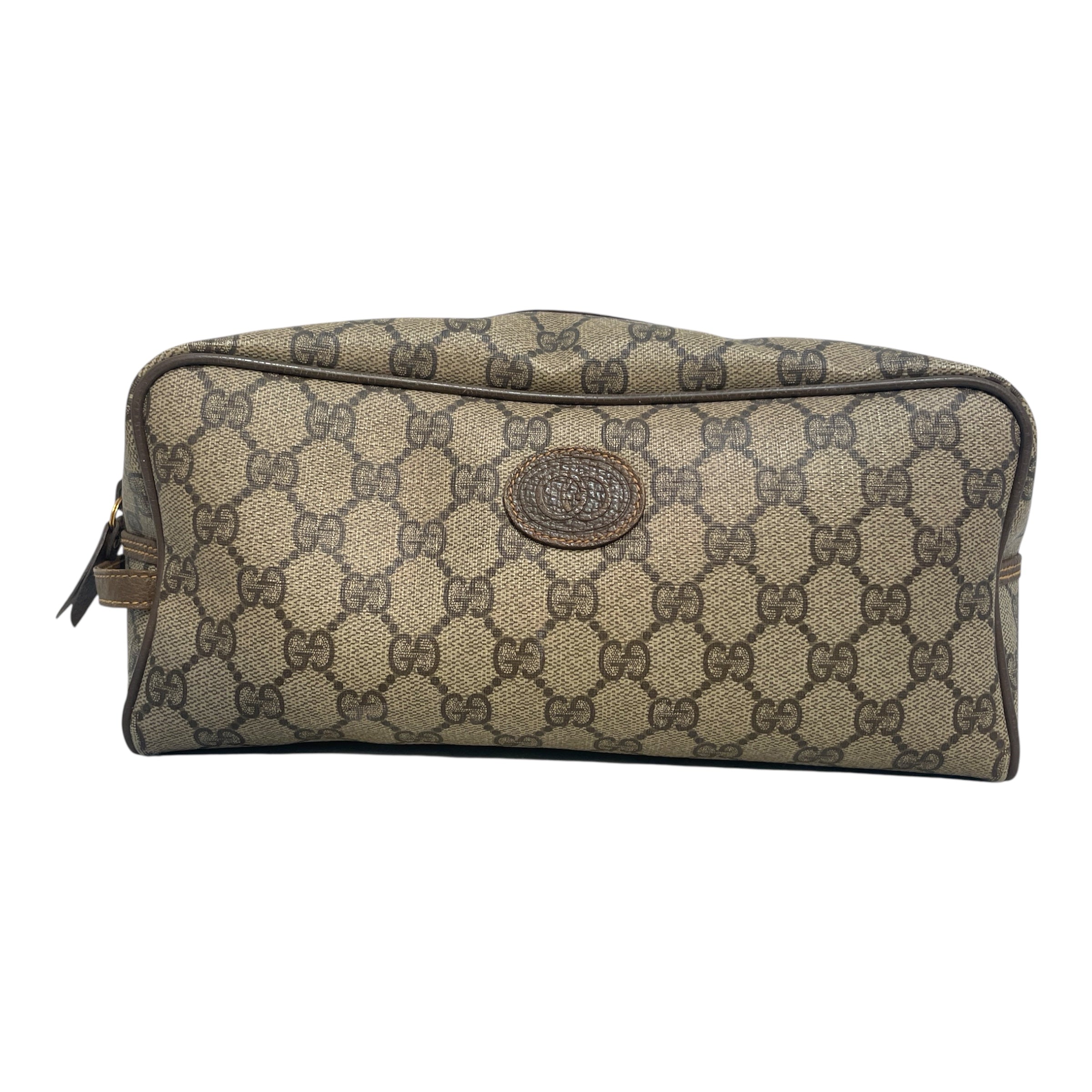 GUCCI/Clutch Bag/Monogram/Leather/BRW/GG Coated Canvas Clutch Bag view 1