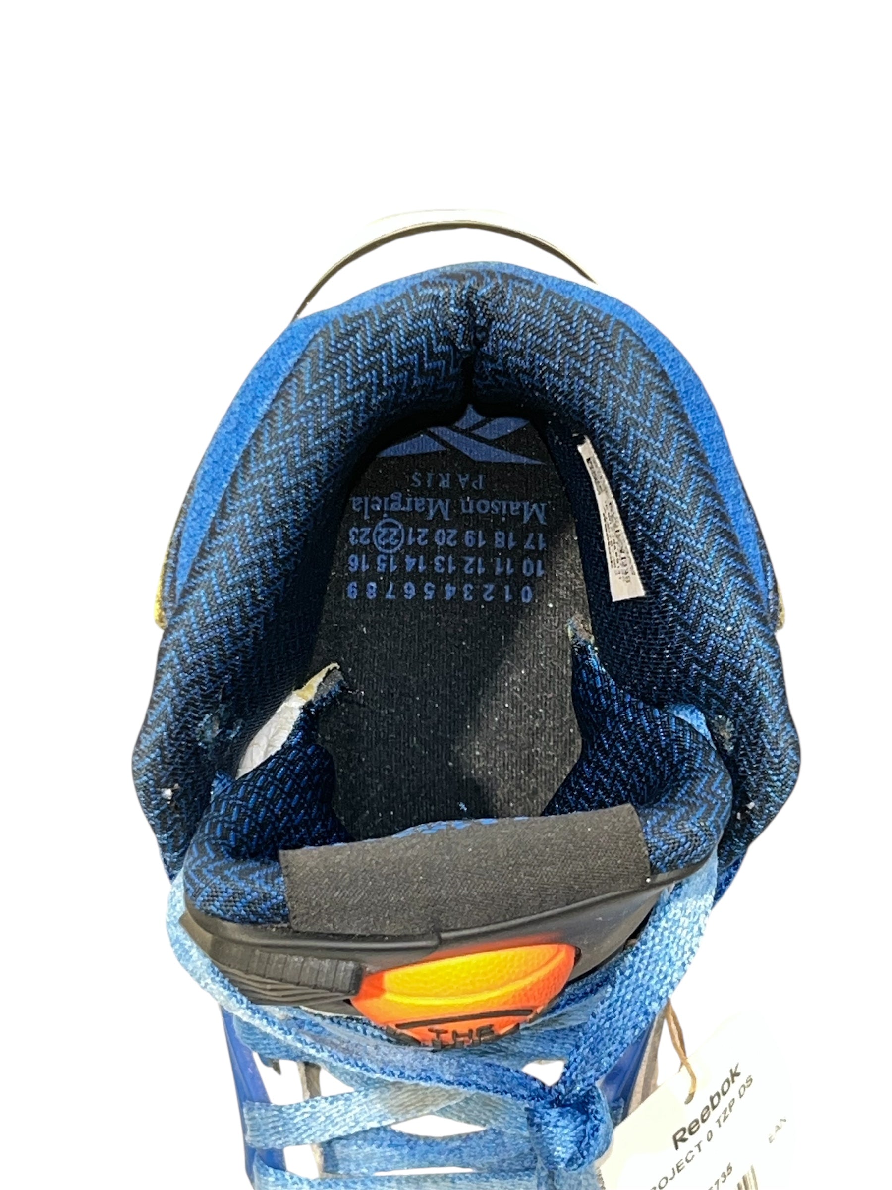 Maison Margiela/Reebok/Hi-Sneakers/US 6/Leather/WHT/TWILIGHT ZONE PUMPS BLUE view 3