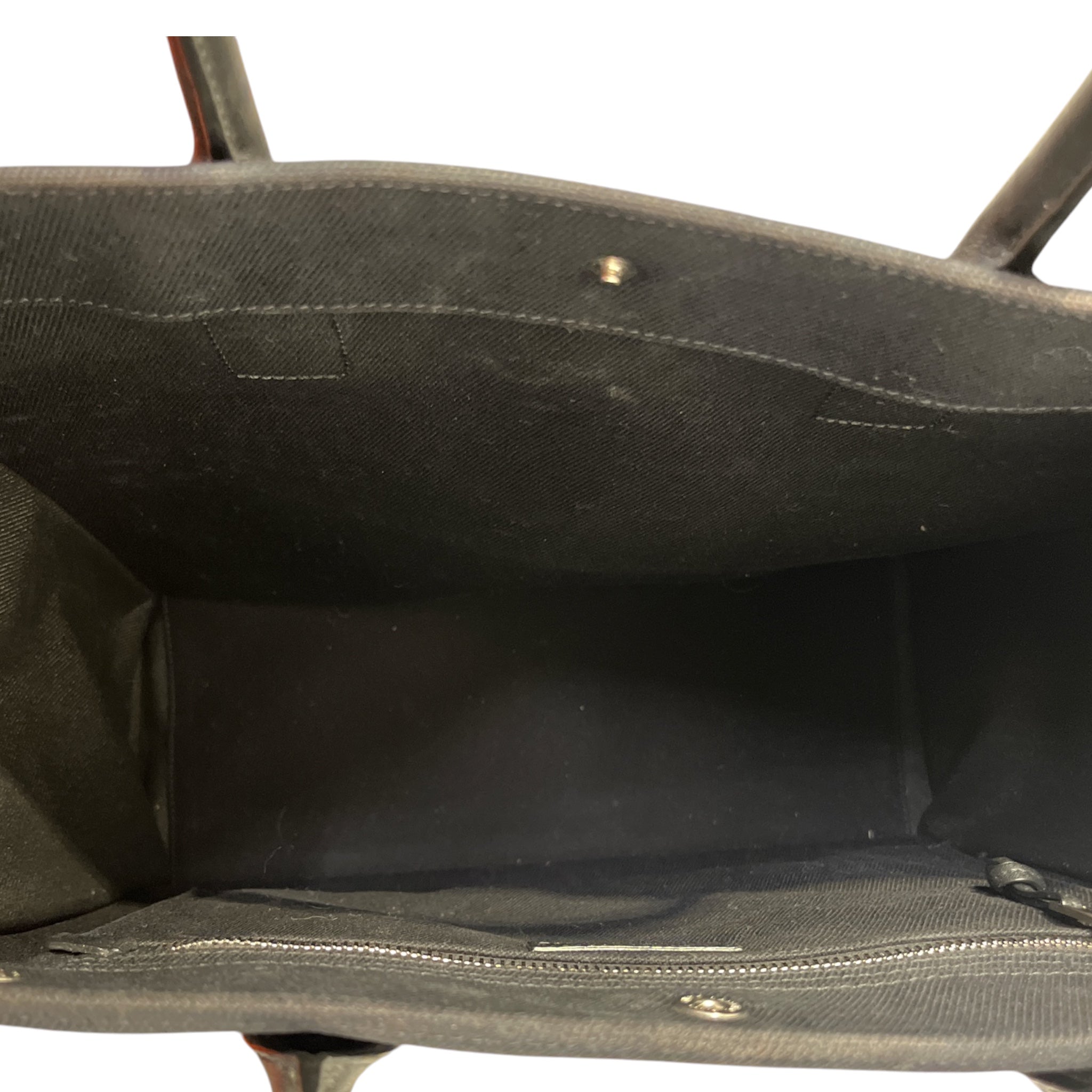 YVES SAINT LAURENT rive gauche/Tote Bag/Cotton/BLK/NORTH/SOUTH CANVAS TOTE view 4