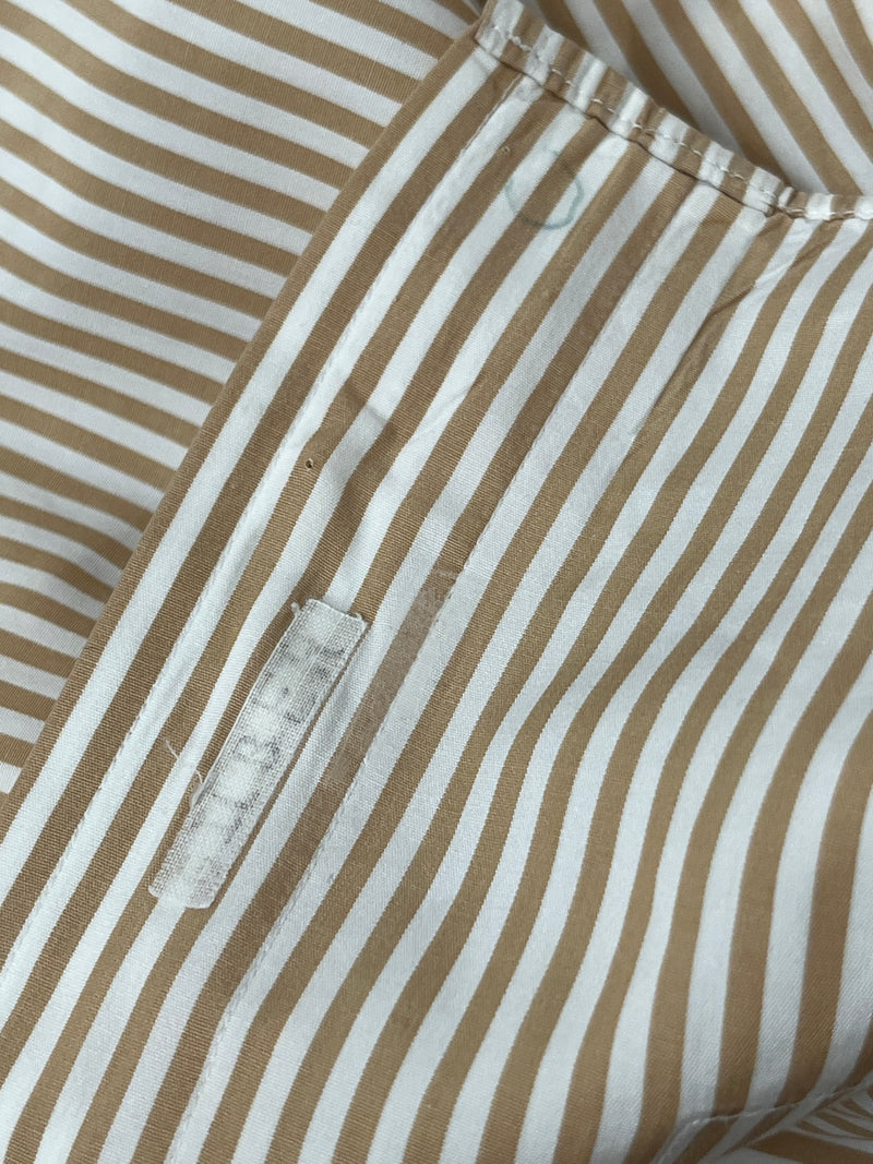 THOM BROWNE. NEW YORK/LS Shirt/M/Cotton/BEG/Stripe/