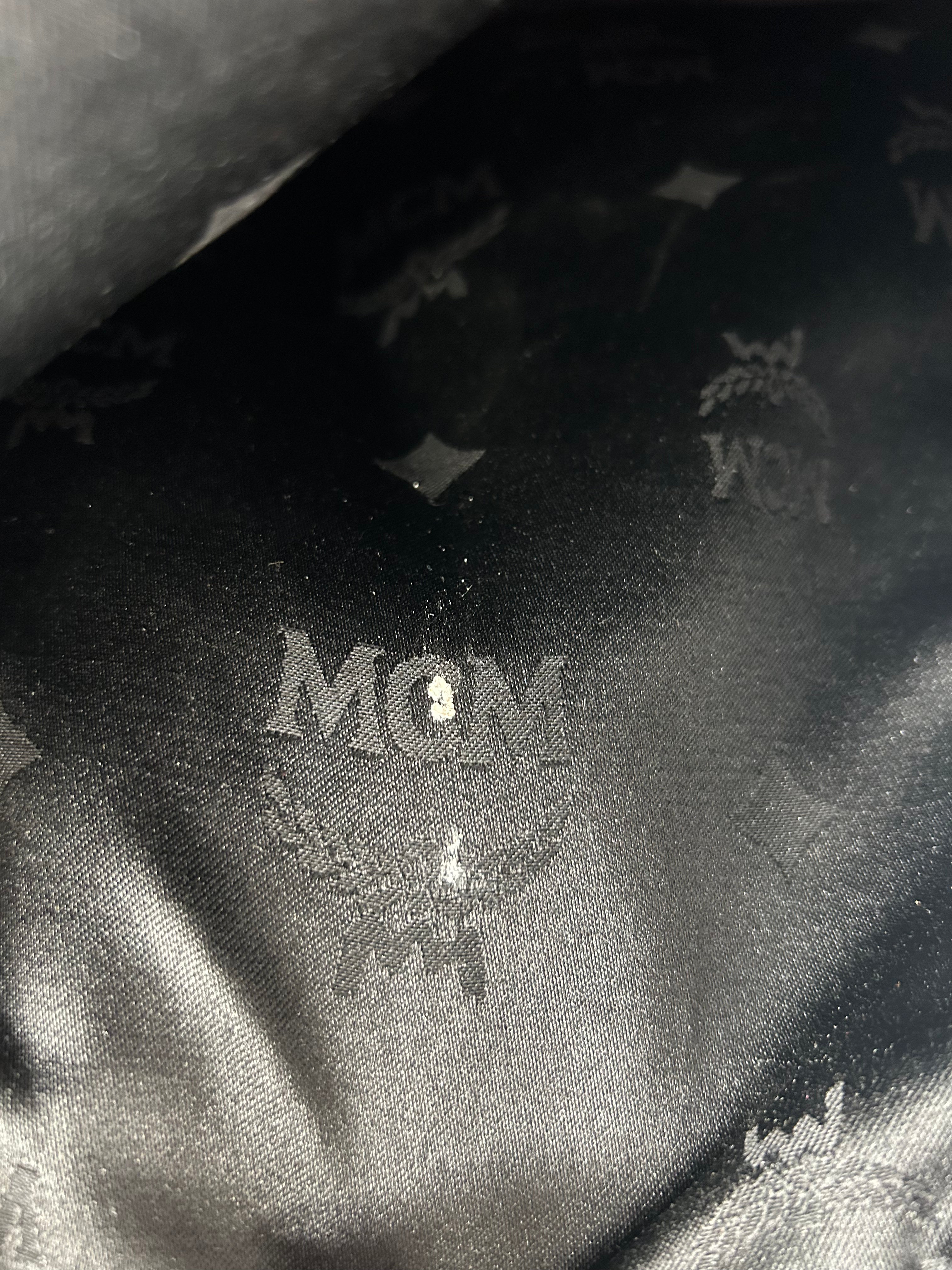 MCM/Backpack/Monogram/Leather/BLK/SILVER PLAQUE view 6