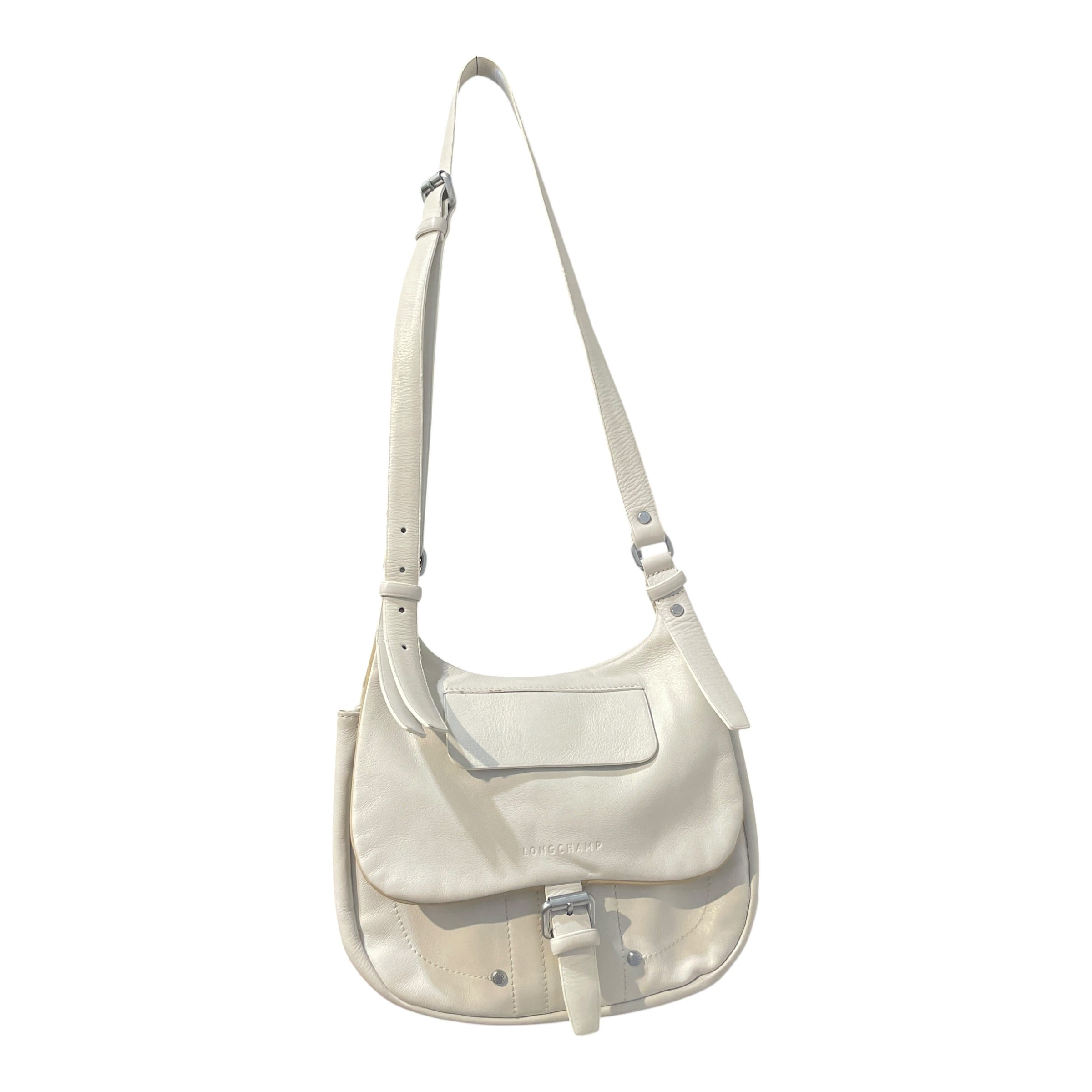 LONGCHAMP/Bag/Leather/WHT/Balzan Leather Shoulder bag view 1