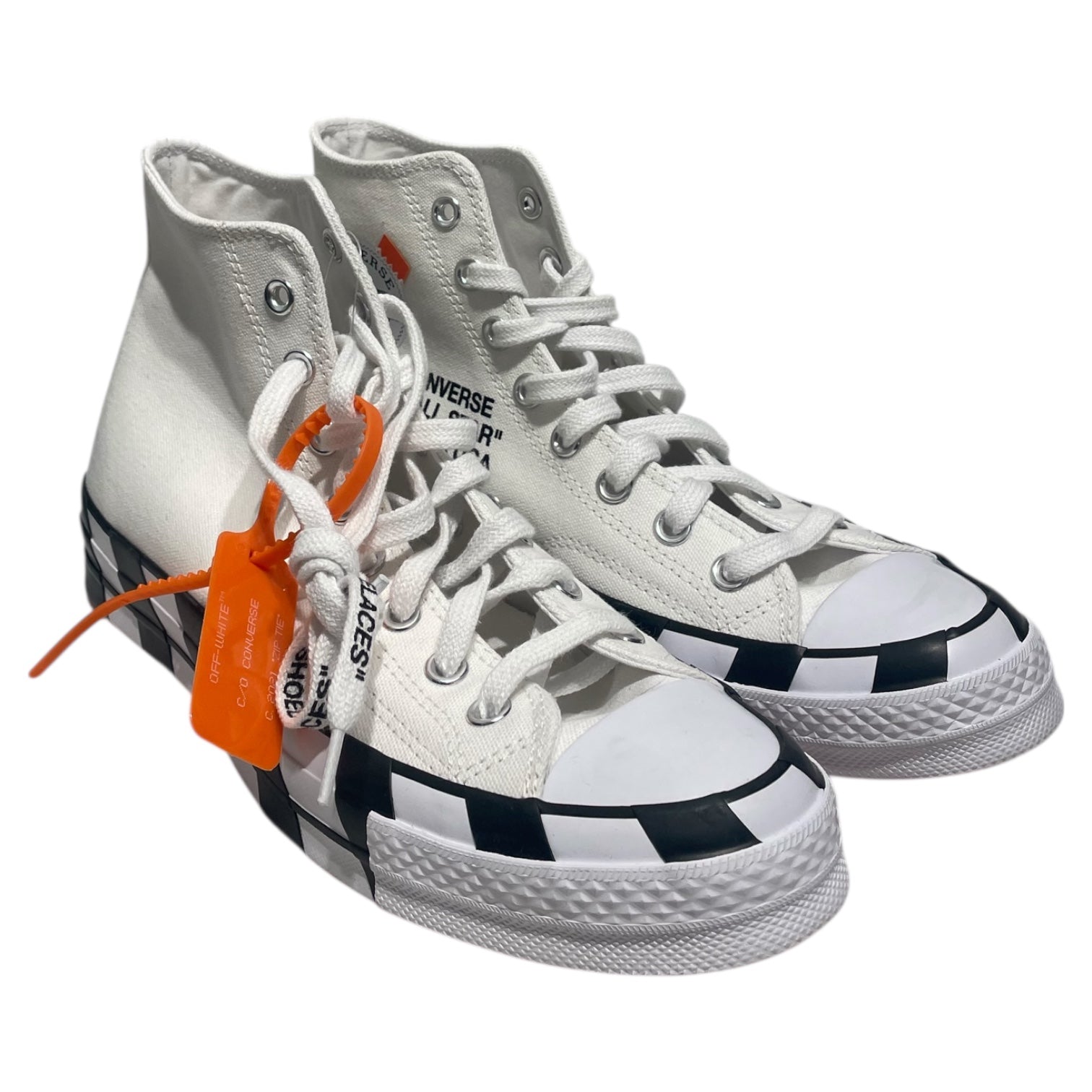 OFF-WHITE/CONVERSE/Hi-Sneakers/US 8.5/WHT/ view 1