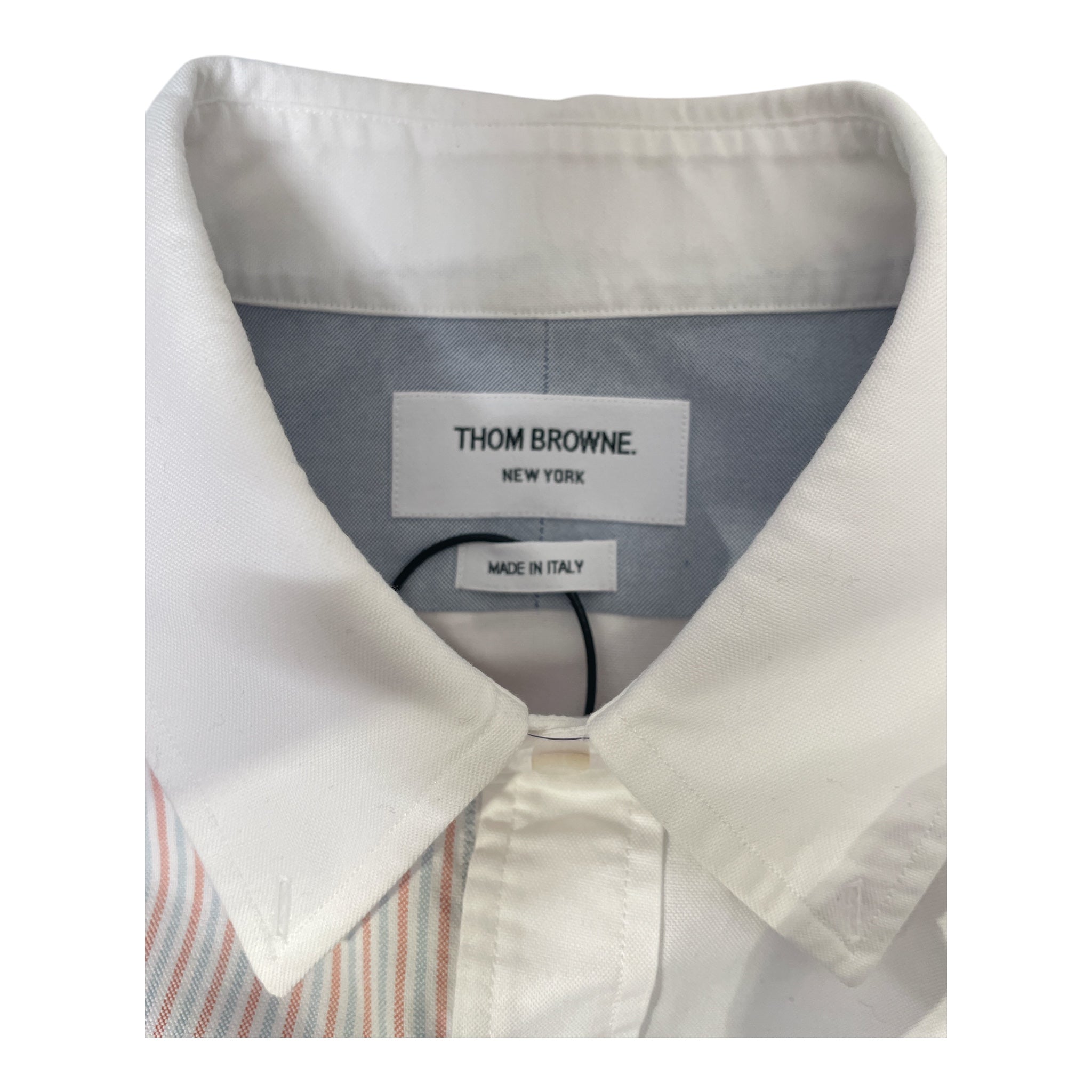 THOM BROWNE. NEW YORK/SS Shirt/3/Cotton/MLT/Stripe/ view 3