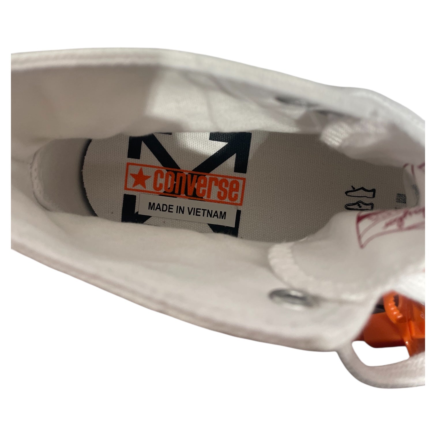 OFF-WHITE/CONVERSE/Hi-Sneakers/US 8.5/WHT/ view 3